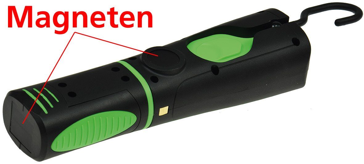 ChiliTec Arbeitsleuchte LED Stableuchte IP44 mit Akku & Ladestation