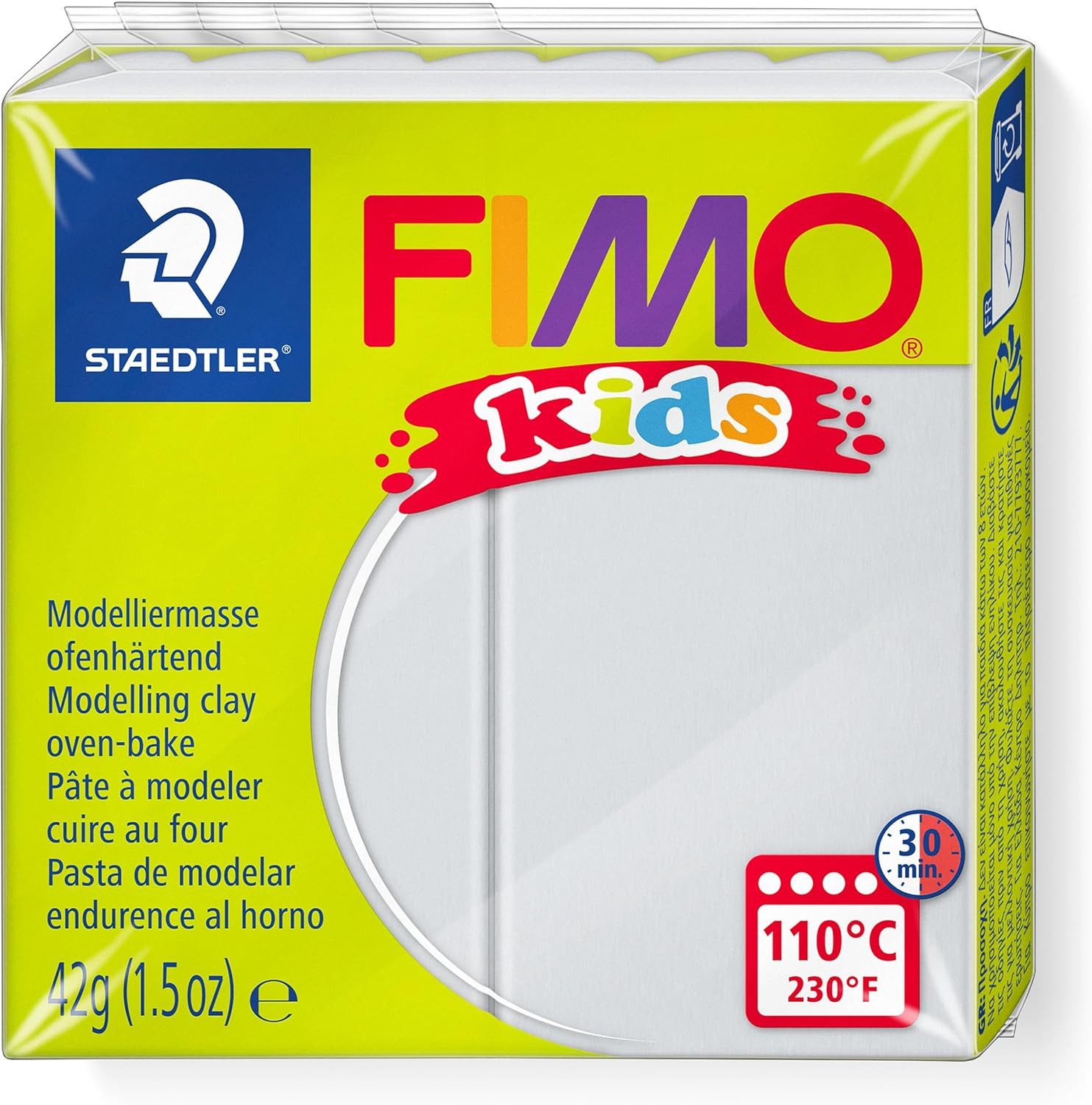 FIMO Knete FIMO kids Modelliermasse 42g - Hellgrau