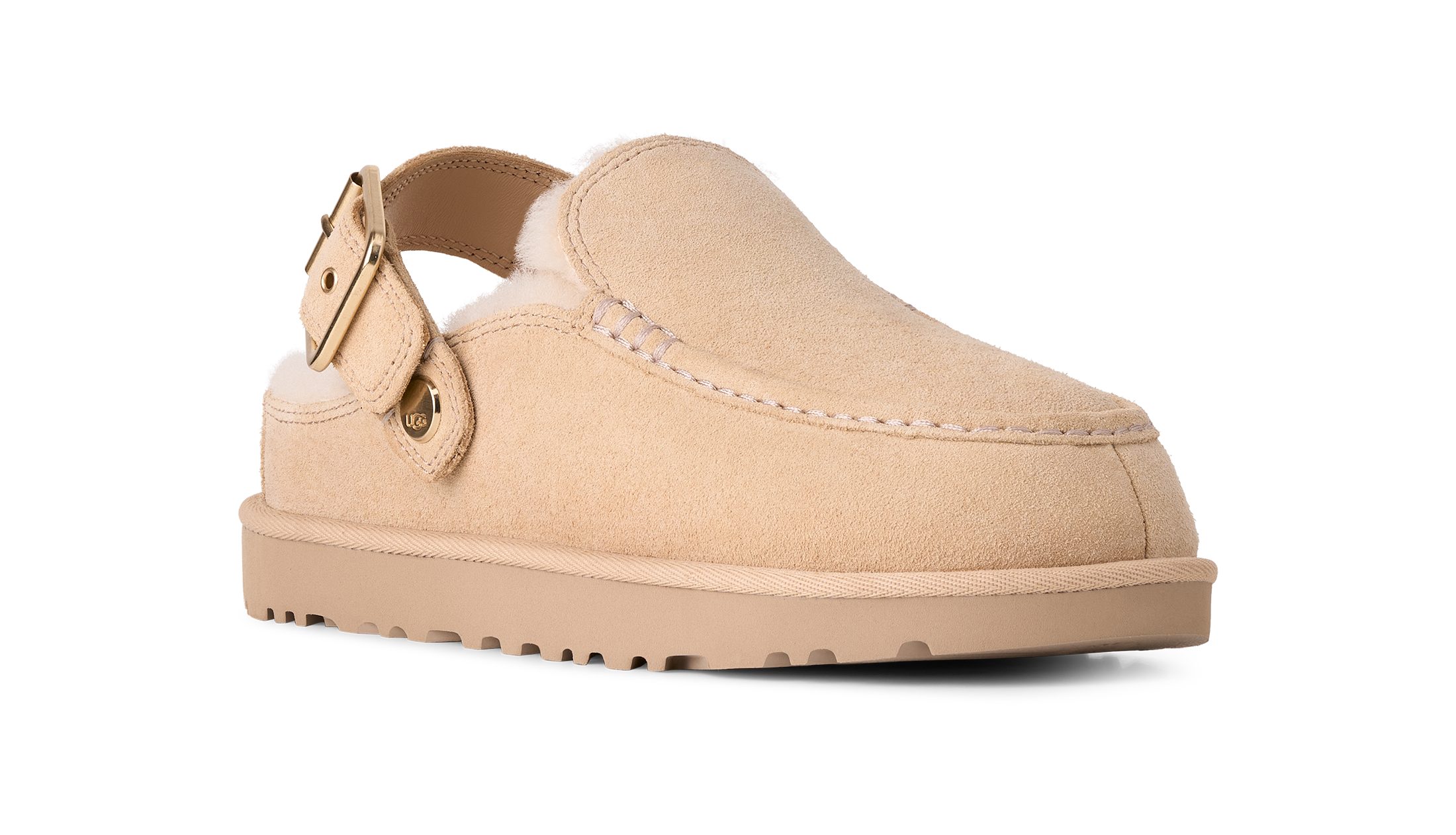 UGG W GOLDENSTAR EVELINA CLOG Clog Schlupfschuh mit schwenkbarem und verstellbarem Fersenriemen