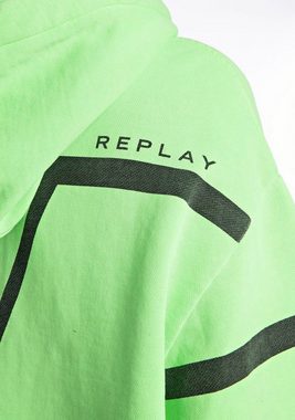 Replay Hoodie Oversize mit Replay-Logo
