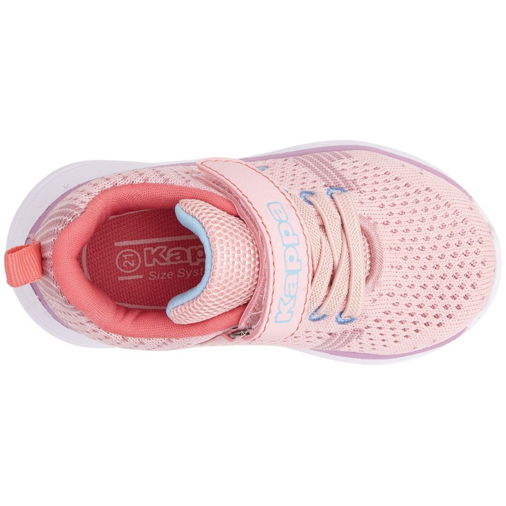Kappa Sneaker - rosé-l'blue ohne Binden! praktisch: besonders