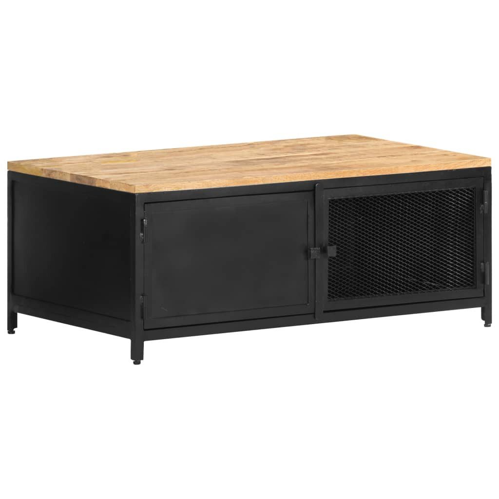 vidaXL Couchtisch Couchtisch 90x50x37 cm Raues -Massivholz (1-St)