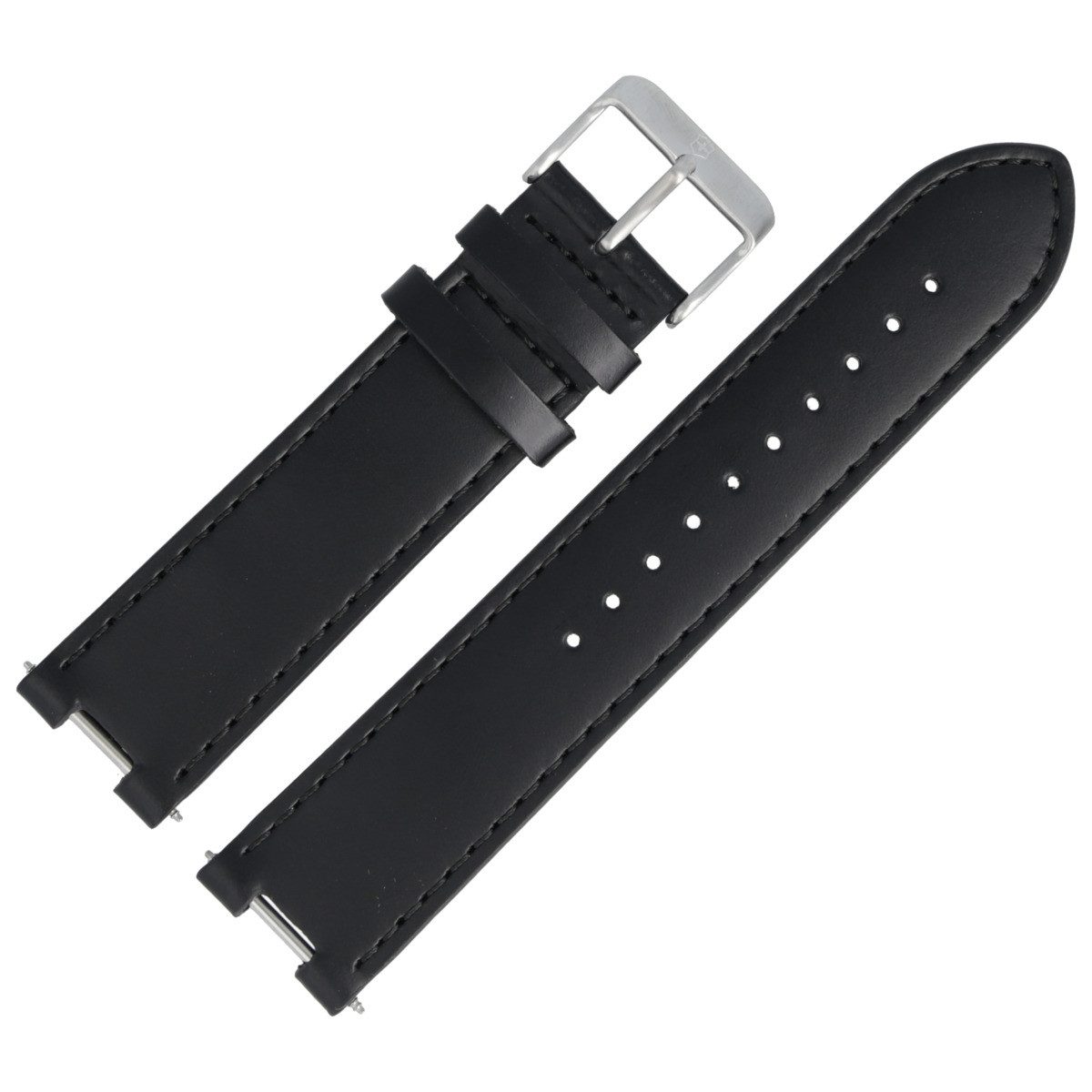 Victorinox Uhrenarmband 21mm Leder Schwarz 5032