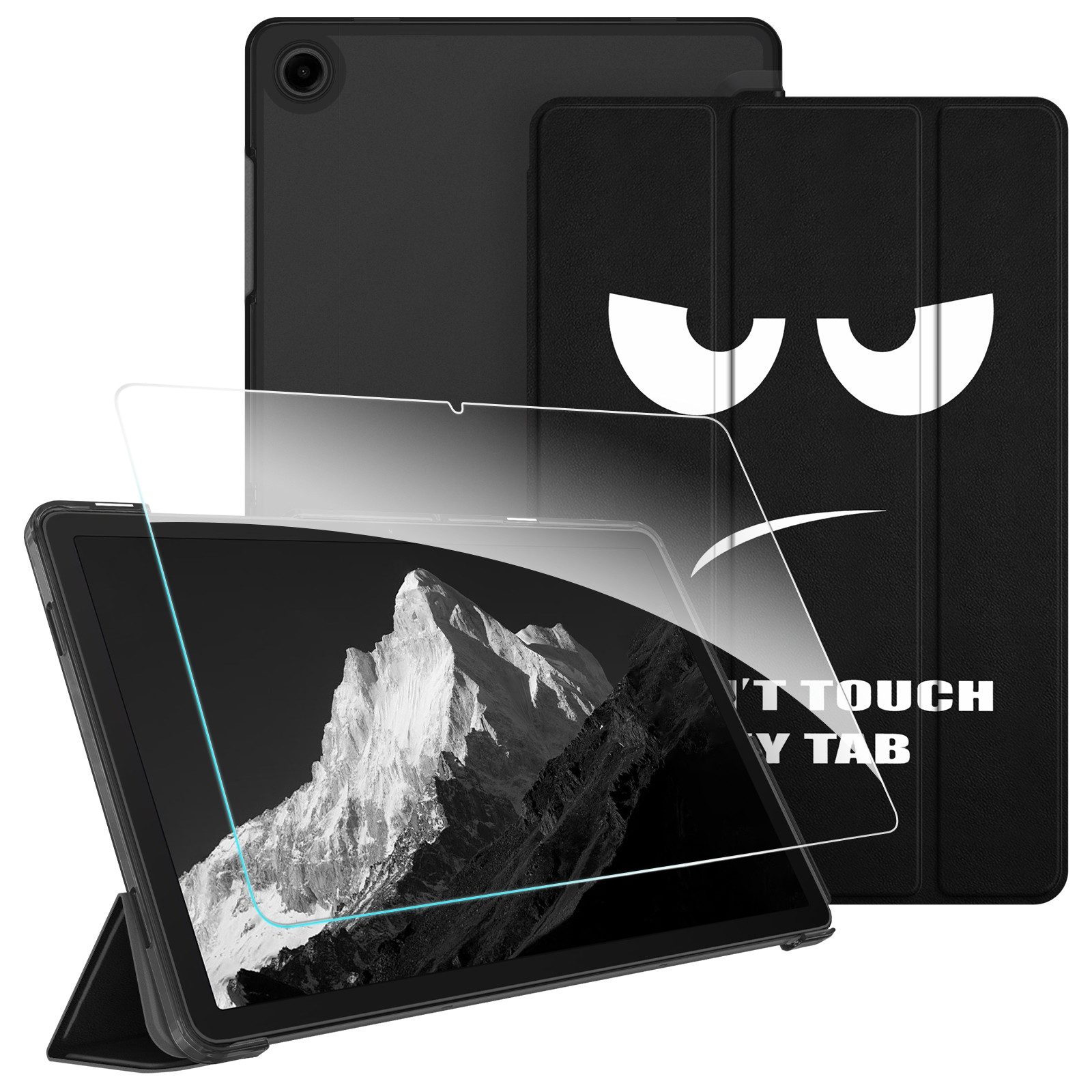 Fintie Tablet-Hülle für Samsung Galaxy Tab A11+ Plus 11 Zoll 2025 / Tab A9+ Plus 11'' 2023 11 Zoll, mit Schutzfolie, Ultradünn Schutzhülle mit Translucent Rückseite Cover