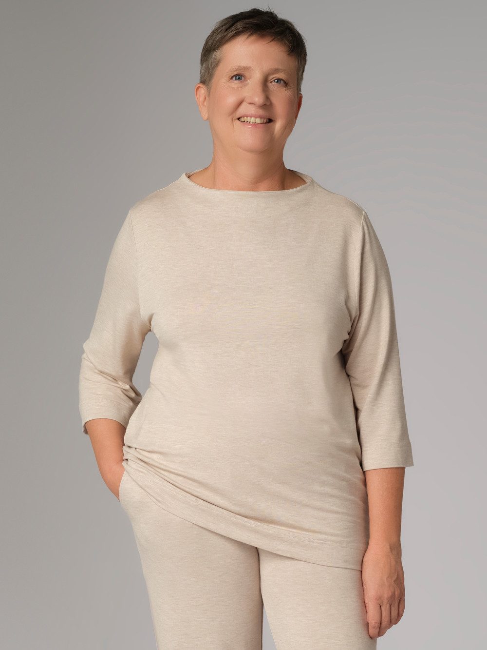 comazo 3/4-Arm-Shirt aus einer Viskose-Modal-Mischung – Bild 4 von 5
