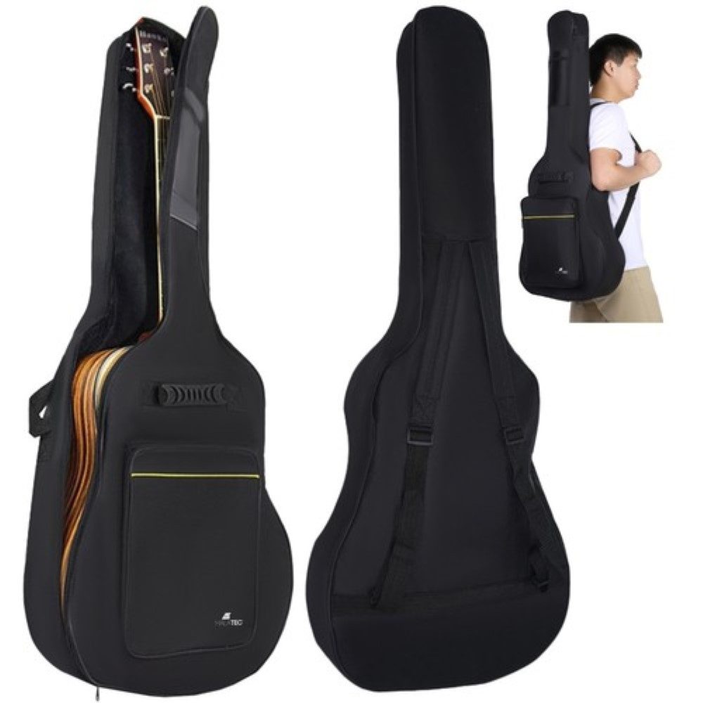 MALATEC Gitarrentasche E-Gitarrenkoffer Gitarrentasche: Verstellbare Gurte Komfort & Schutz (Gitarrenkoffer Tasche Set, 1x Gitarrenkoffer E-Gitarrentasche), Verstellbare Hosenträger für bequemen Transport.