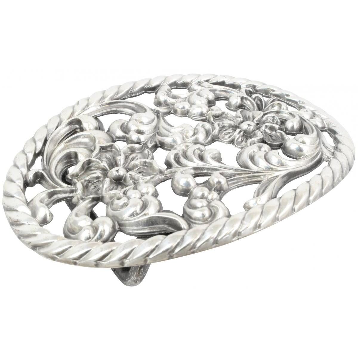 BELTINGER Ledergürtel Gürtel aus Vollrindleder mit Ornament-Schließe 4,0 cm - Ledergürtel mi (1-St) – Bild 5 von 5