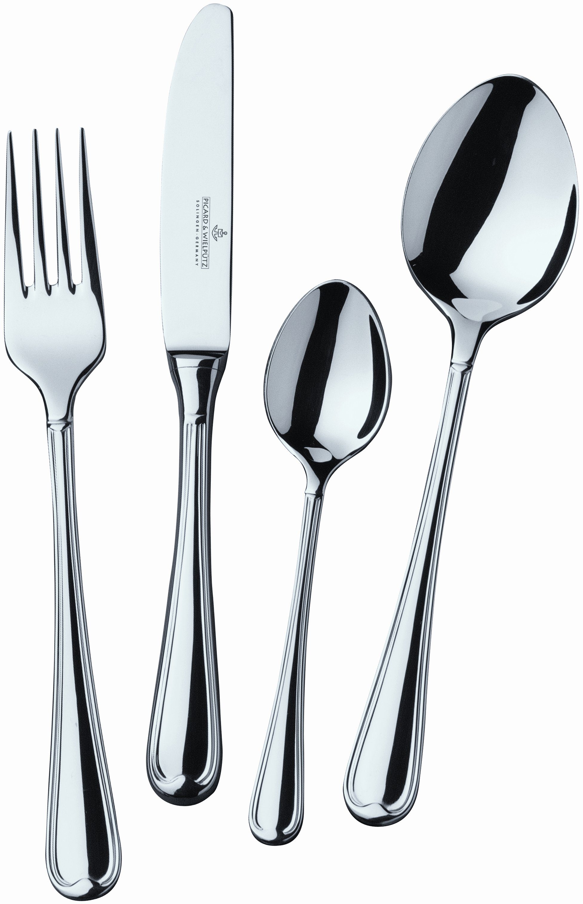 Picard & Wielpütz Solingen Besteck-Set Ancona (72-tlg), 12 Personen, Chromnickelstahl 18/10, Made in Germany