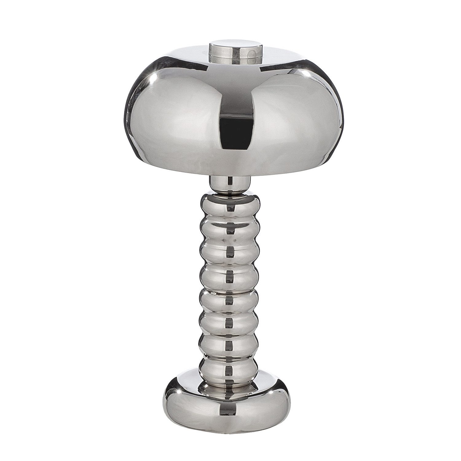 GILDE Tischleuchte LILLE Tischleuchte - creme - Eisen - Höhe 38cm x Ø 23cm - Dekolampe, Tischlampe - Schreibtischlampe - Nachttischlampe