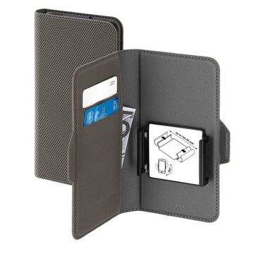 Hama Smartphone-Hülle Booklet Smart Move Universal, 4,7-5,1 Zoll, Kunstleder, klappbar, grau 11,9 cm (4,7 Zoll)