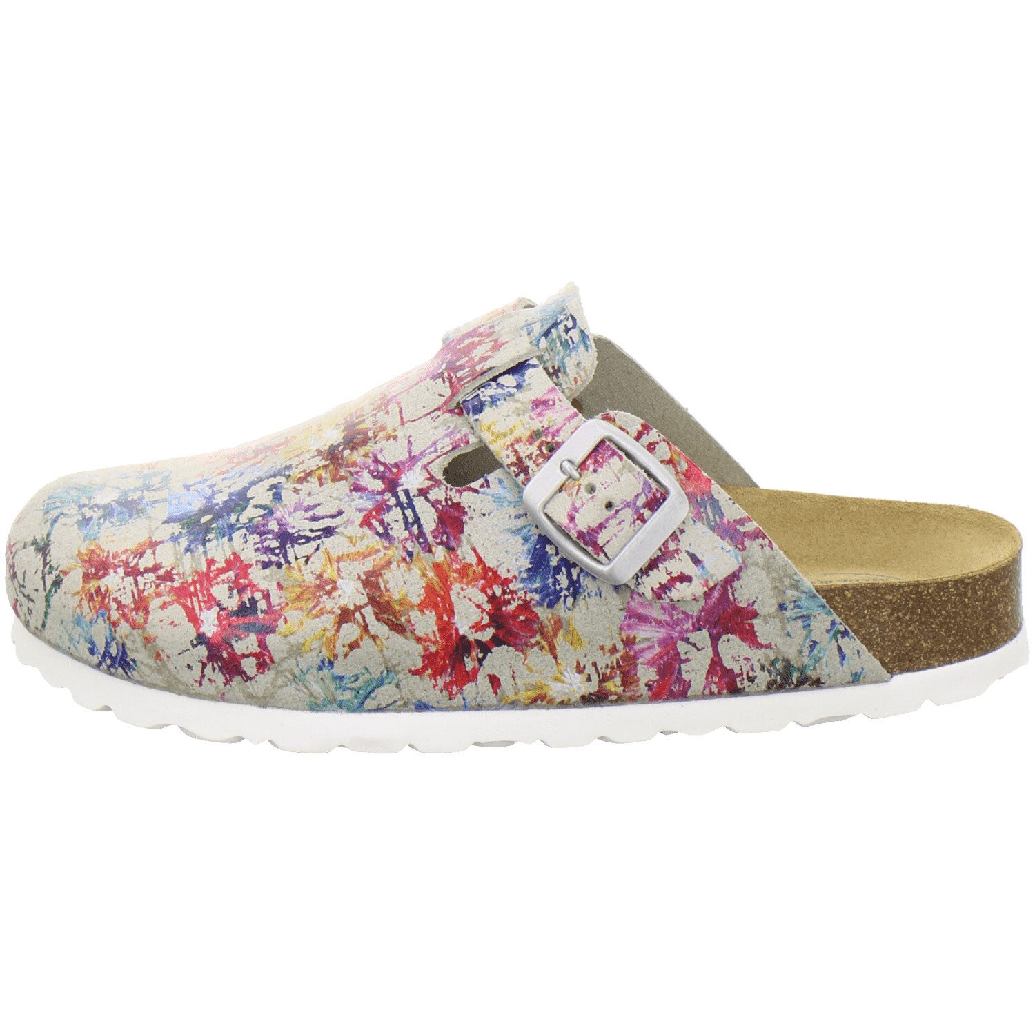 AFS-Schuhe 290099 Clogs Pantolette für Damen aus Leder mit Fußbett, Hausschuhe Made in Germany