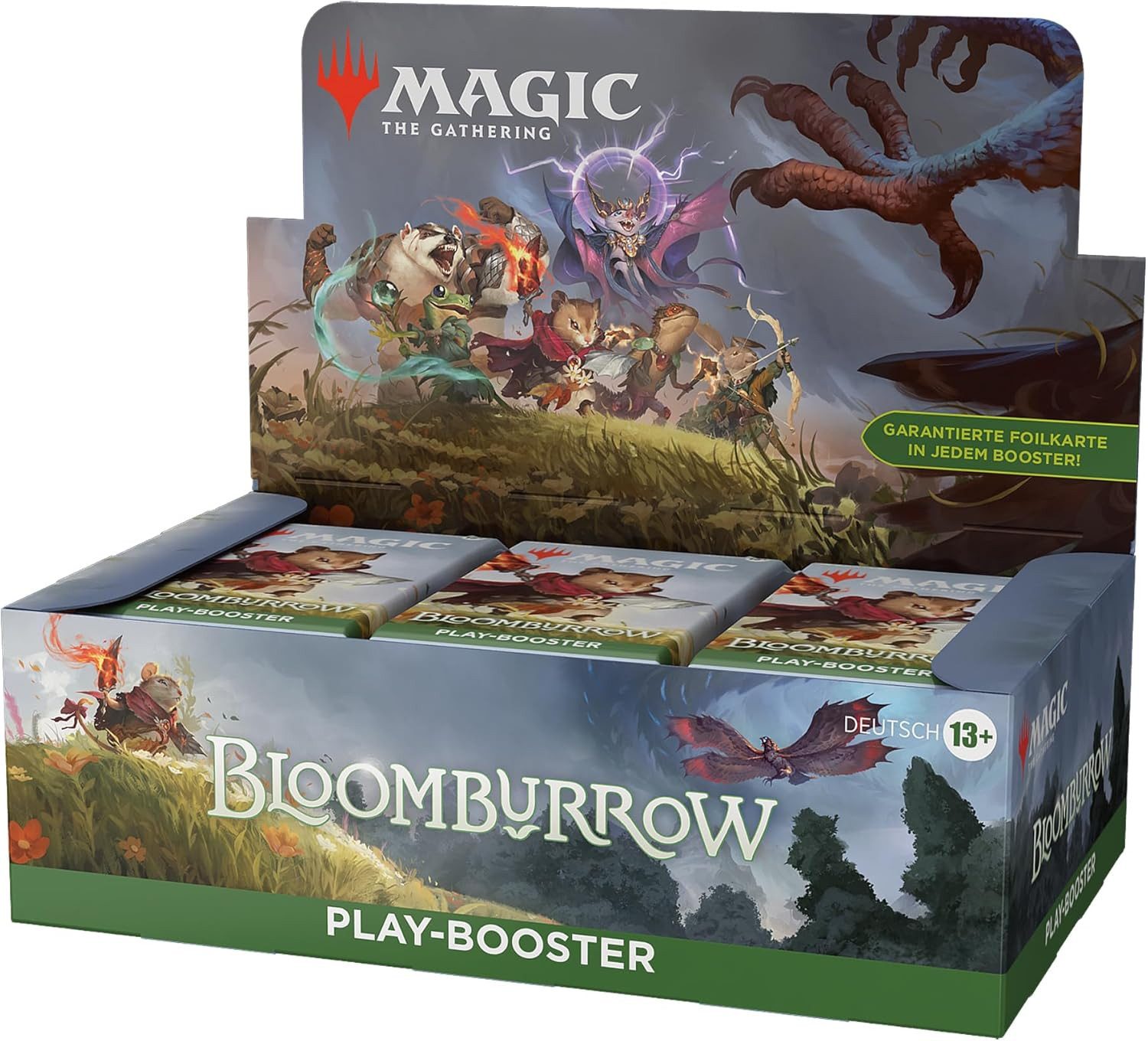 Magic the Gathering Sammelkarte Bloomburrow Play Booster Display Deutsch, Enthält 36 Play Booster Packs