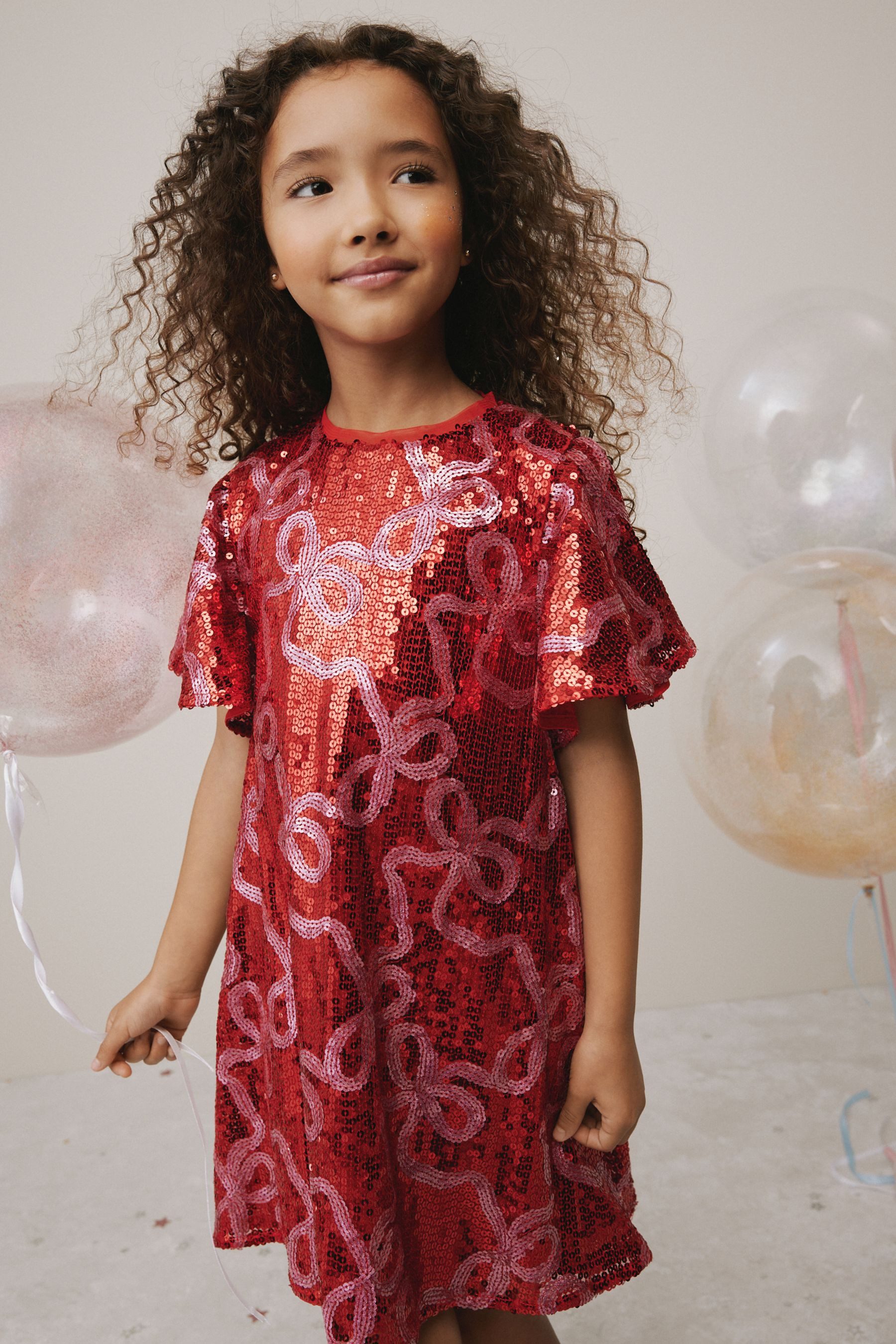 Next Strickkleid Paillettenkleid (1-tlg)