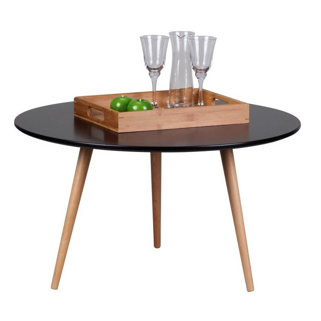 Couchtisch »SuVa2691_1«, Design Couchtisch SKANDI 80 x 80 x 45 cm Form Rund Skandinavischer Retro Look Matt Lackierter Wohnzimmertisch mit Couchtisch »SuVa2691_1«, Design Couchtisch SKANDI 80 x 80 x 45 cm Form Rund Skandinavischer Retro Look Matt Lackierter Wohnzimmertisch mit