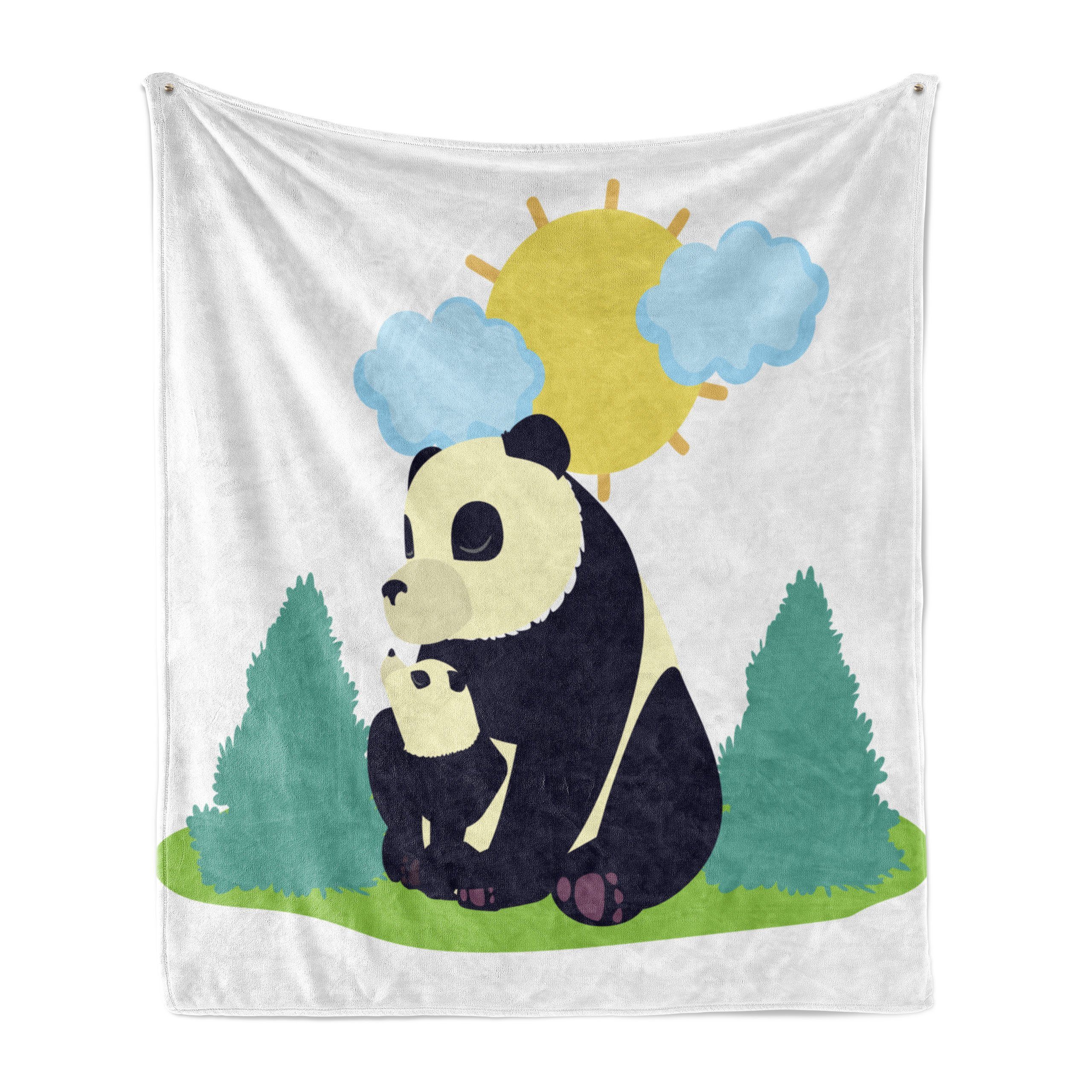 für Panda Gemütlicher Baby Im Säugetier Abakuhaus, und Plüsch und Innen- Außenbereich, Wohndecke sein den Freien
