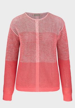 bianca Strickpullover REMIS in modernem Lochstrick und Sommerfarben