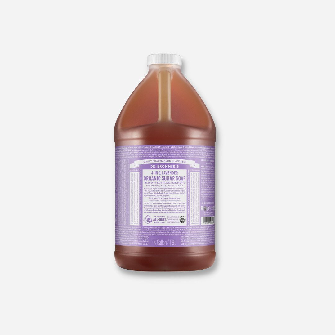 Dr. Bronners Flüssigseife Bio Sugar Soap Lavendel 1.9l