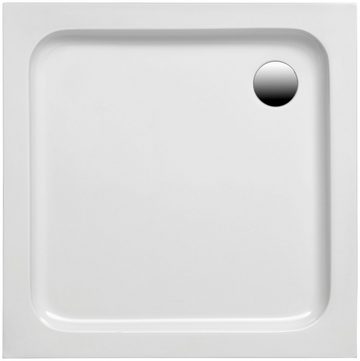 OTTOFOND Duschwanne, quadratisch, Sanitäracryl, Set, 90x90x6 cm, mit Wannenträger, Ablaufgarnitur und Fugendichtband