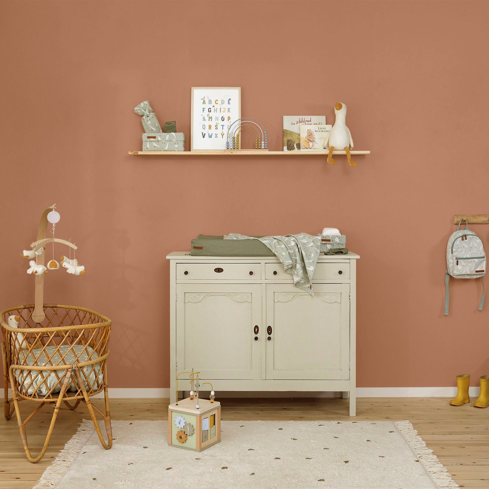 LITTLE Vintage Orange Rust Wandfarbe matt, hochdeckend waschbeständig, geeignet Wallpaint, und für DUTCH Kinderzimmer extra