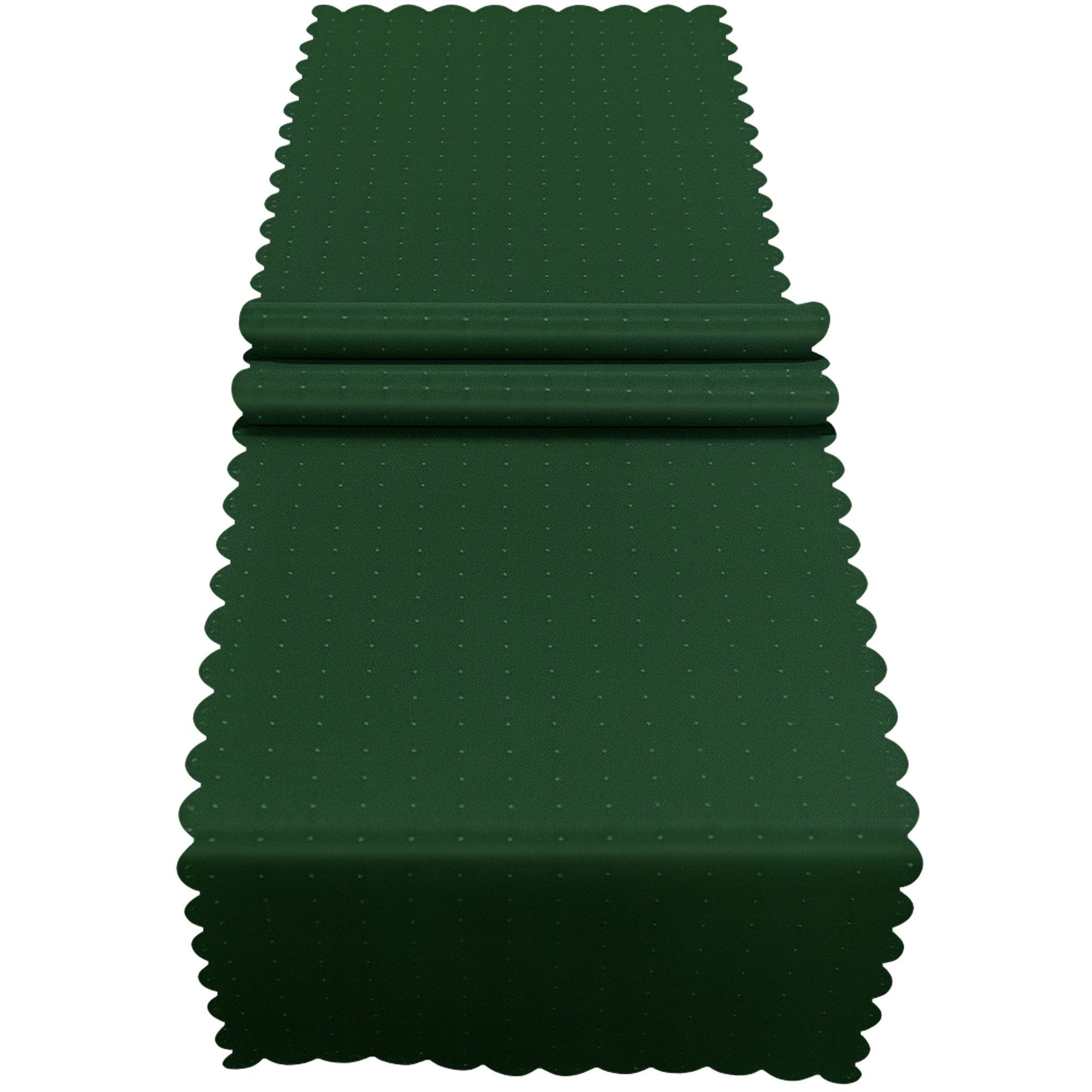matches21 HOME & HOBBY Tischdecke Tischläufer 40 x 150 cm in Dunkelgrün für günstig online kaufen