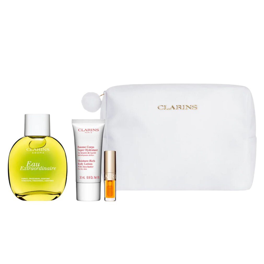Clarins Körperpflegemittel Eau Extraordinaire Spray 100ml Set 4 Artikel