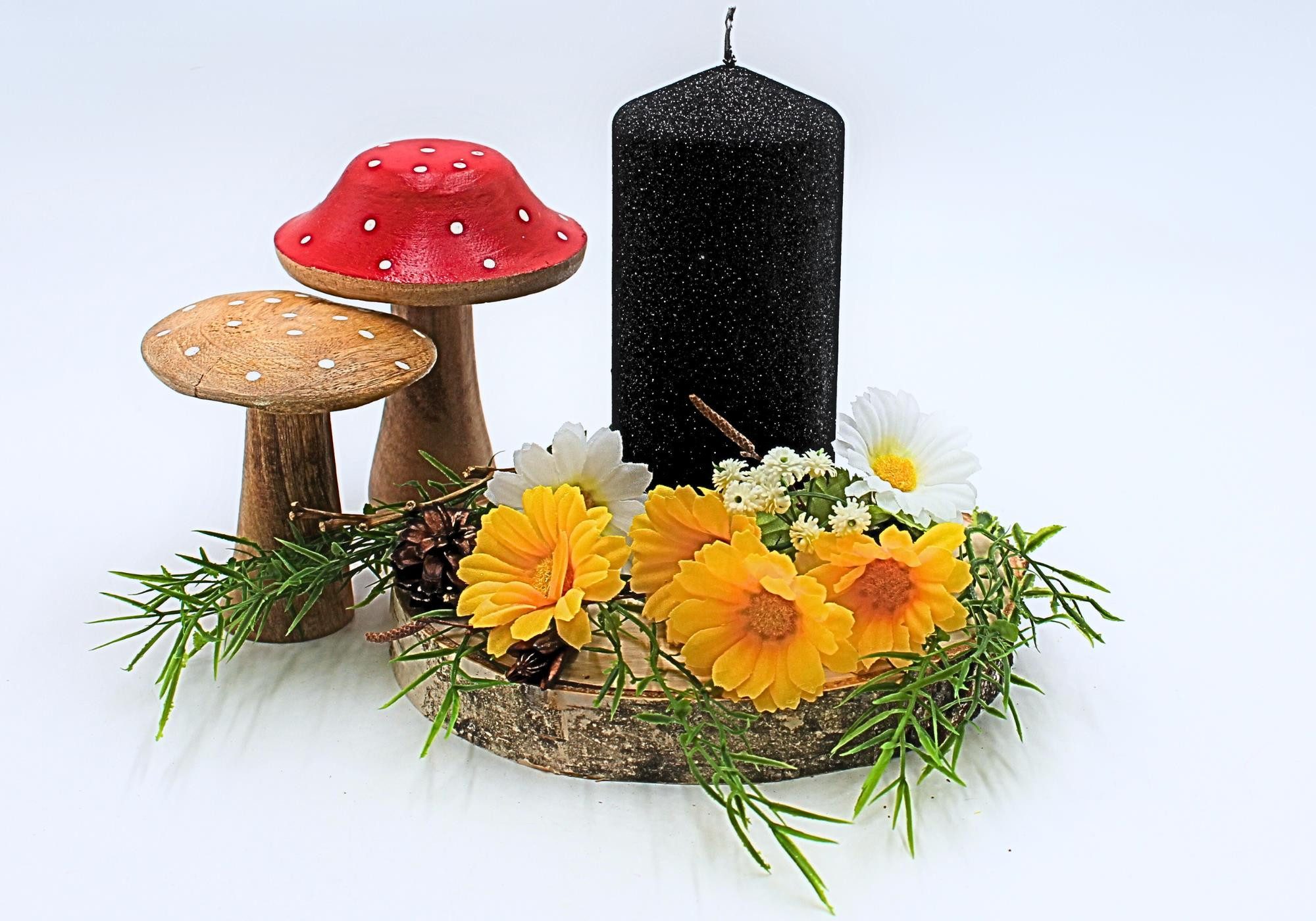 Dekohelden24 Stumpenkerze Glitterkerze als Stumpen - günstig online kaufen