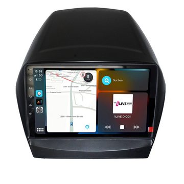 TAFFIO Für HYUNDAI iX35 Tucson 9" Touchscreen Android Autoradio GPS CarPlay Einbau-Navigationsgerät