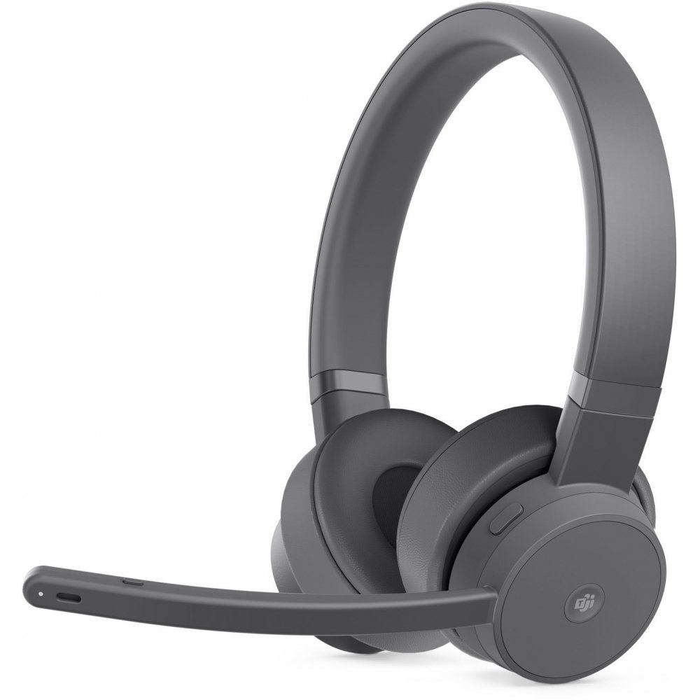 Kabellos Wireless Go Headset Bluetooth, - Dual On-Ear-Kopfhörer, - sturmgrau - USB Lenovo Audio