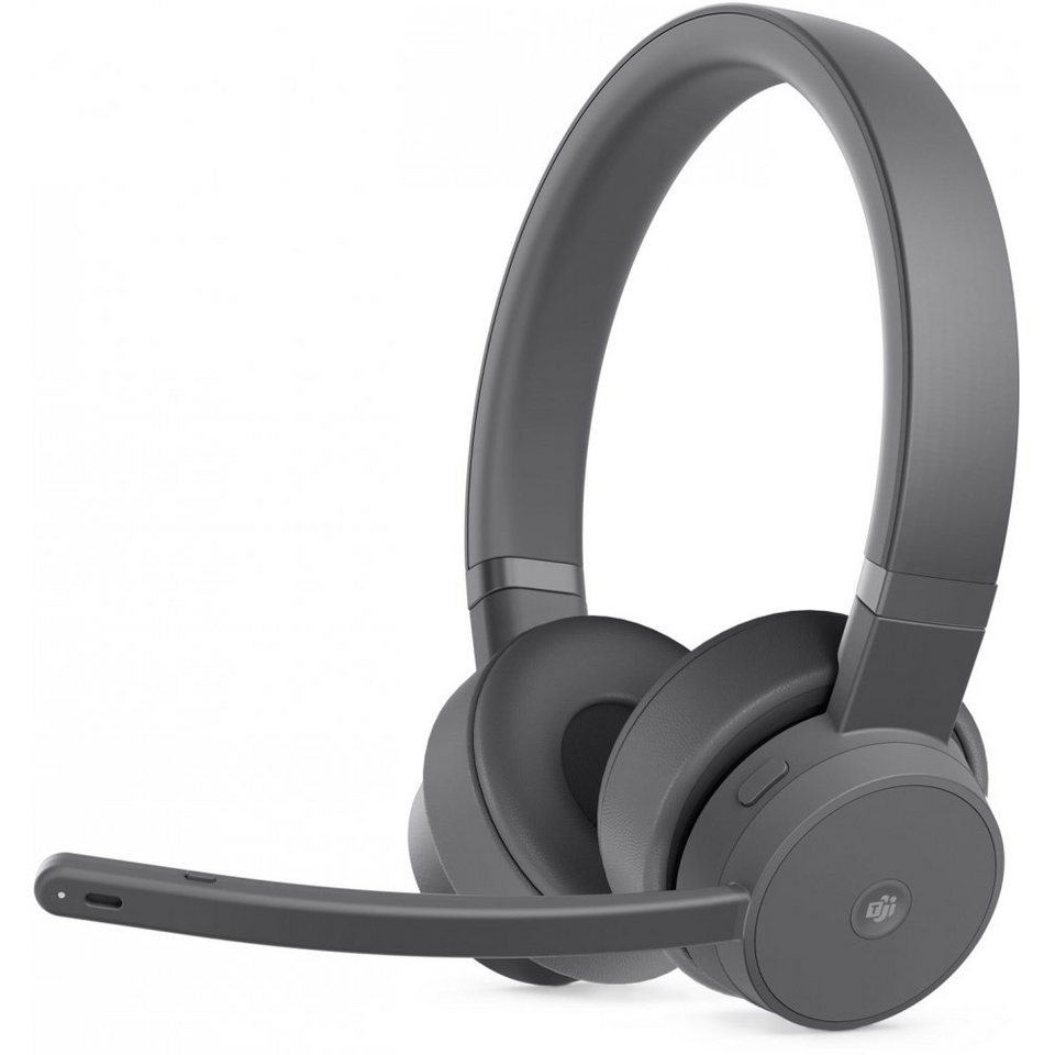 Lenovo Go Wireless - Headset - sturmgrau On-Ear-Kopfhörer, Kabellos - Dual  Bluetooth, USB Audio