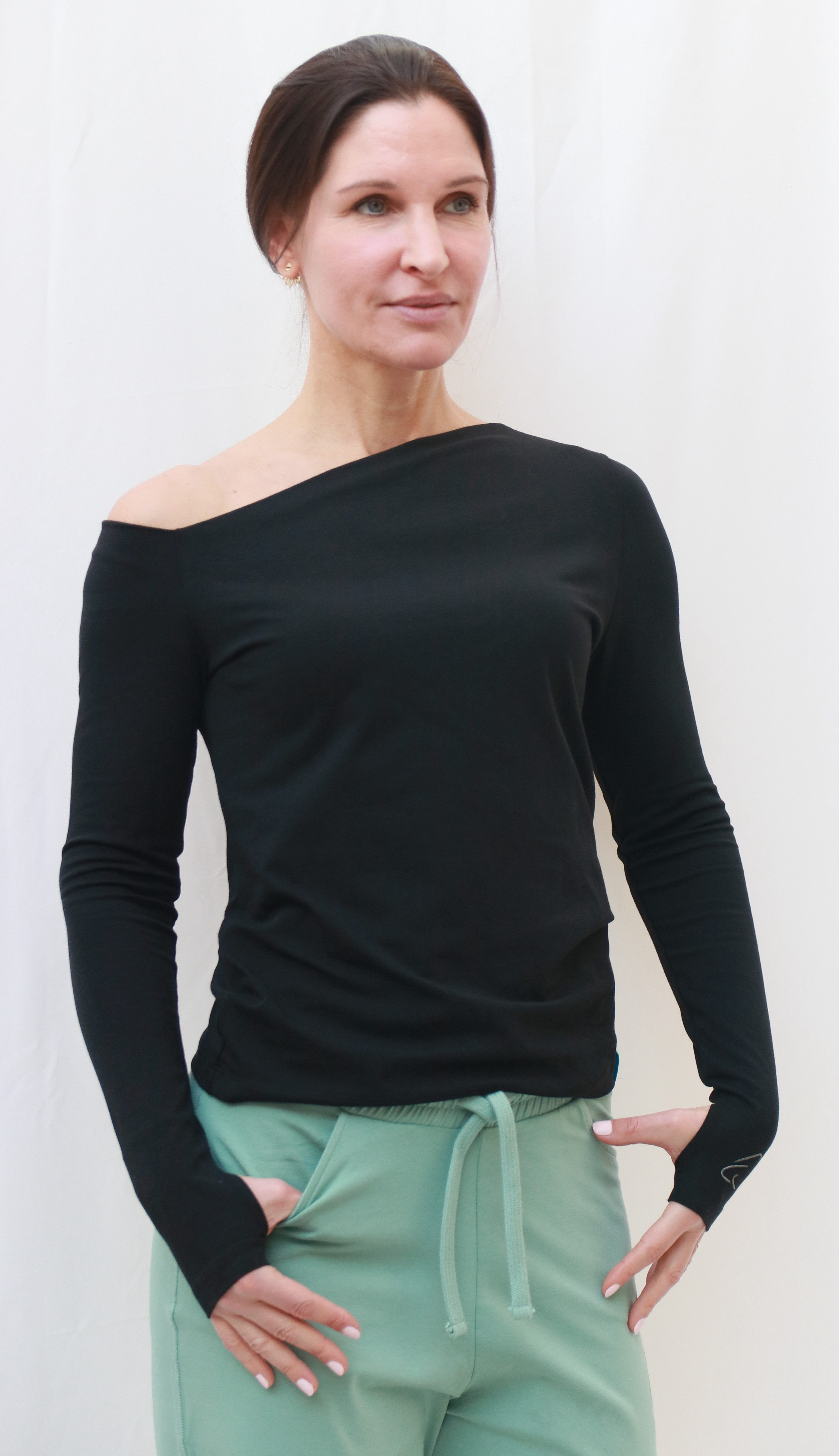 ESPARTO One-Shoulder-Top Asymmetrisches one-Shoulder-Shirt Divya