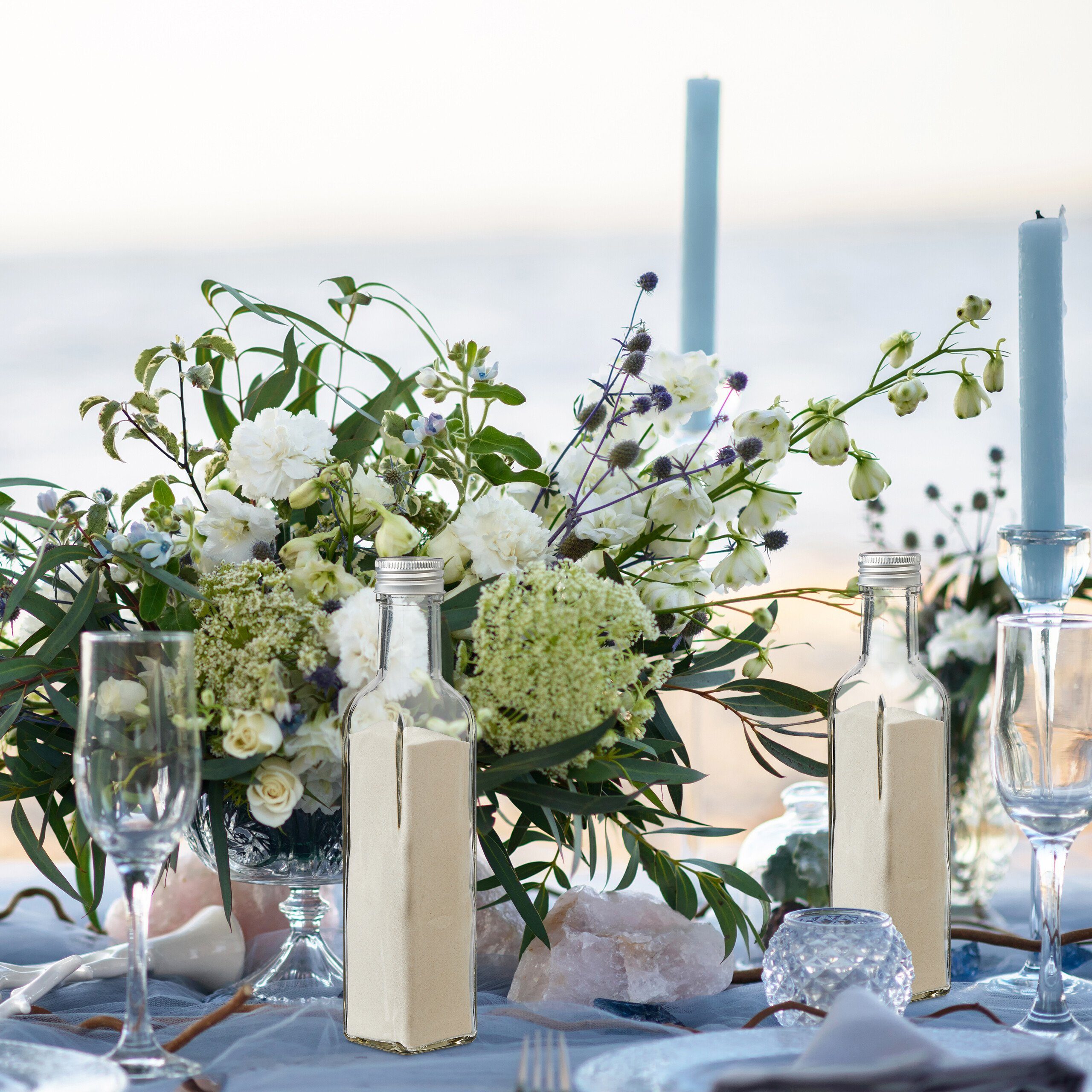 relaxdays Trinkflasche Flaschen zum Befüllen 250 ml, 10er Pack