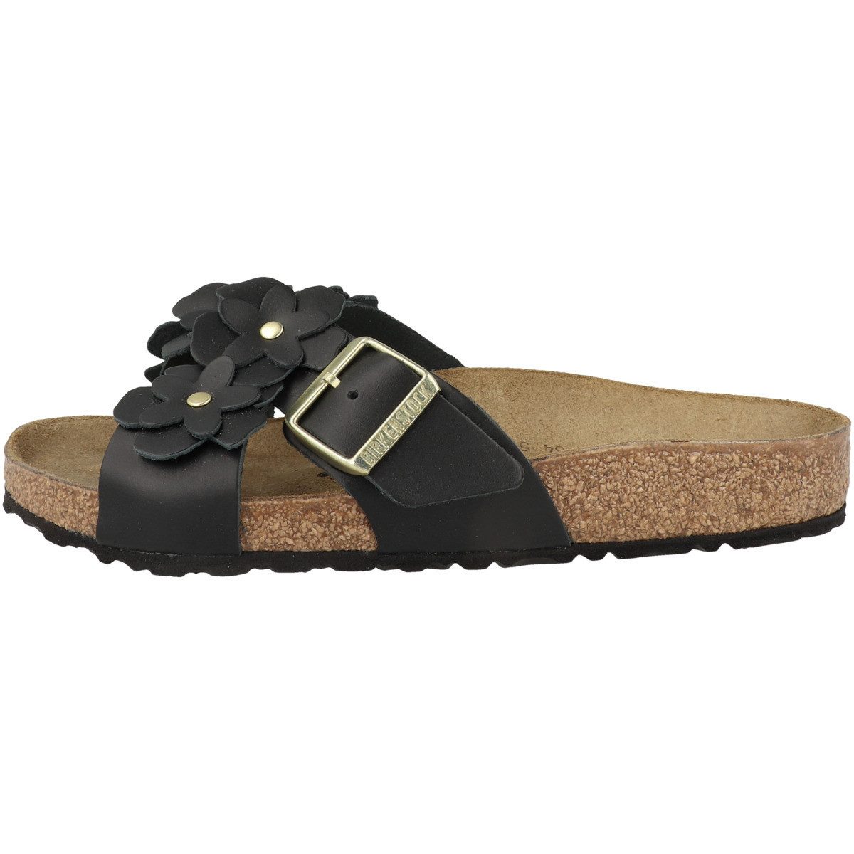 Birkenstock Siena Flower Naturleder normal Damen Sandaletten, Sommerschuhe, Badeschuhe, Riemchen, Schlappen