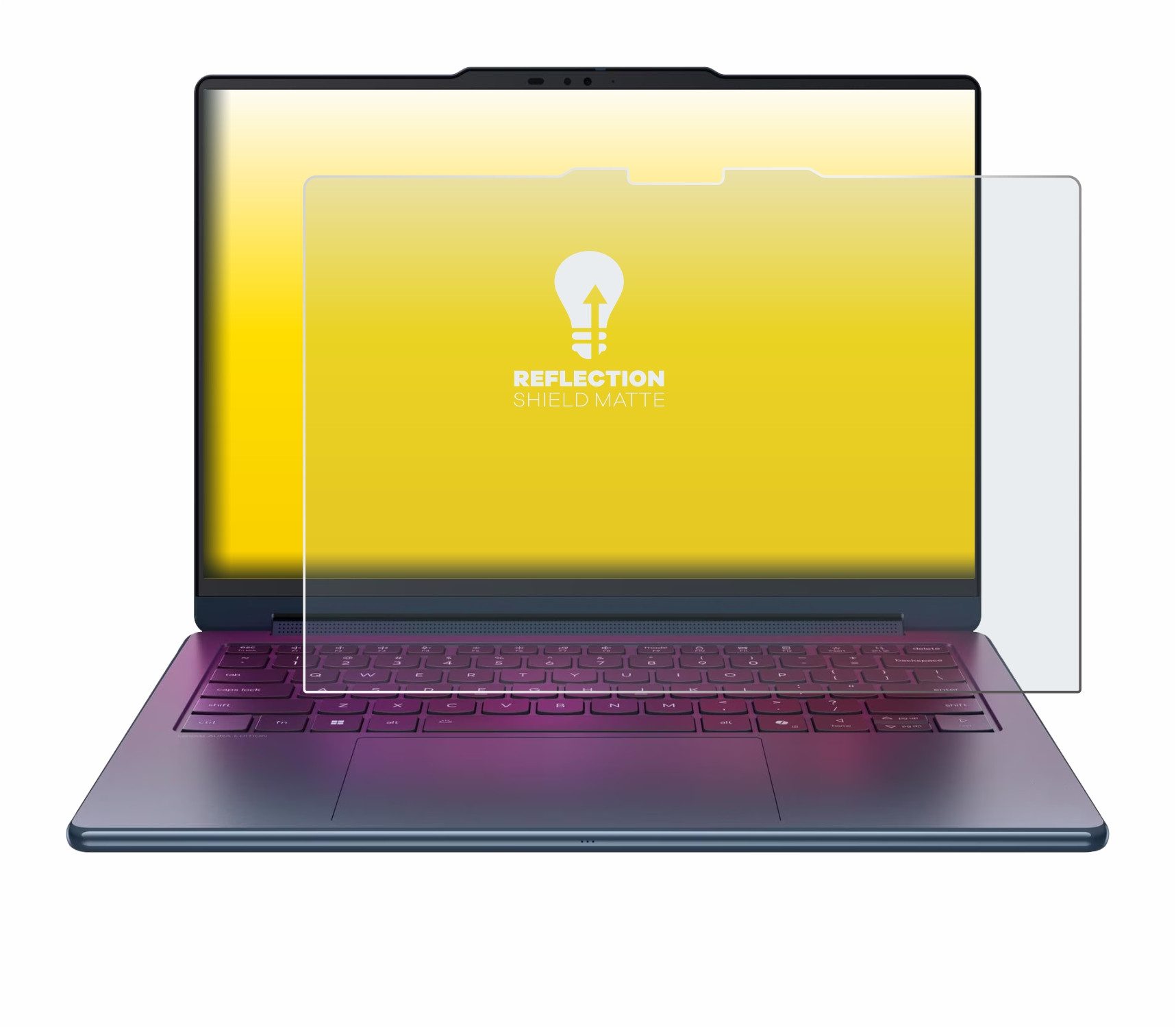 upscreen Displayschutzfolie Schutzfolie für Lenovo Yoga 9i 2-in-1 Gen 11 Aura Edition 14", Displayschutz Schutz Folie Matt Entspiegelungsfolie