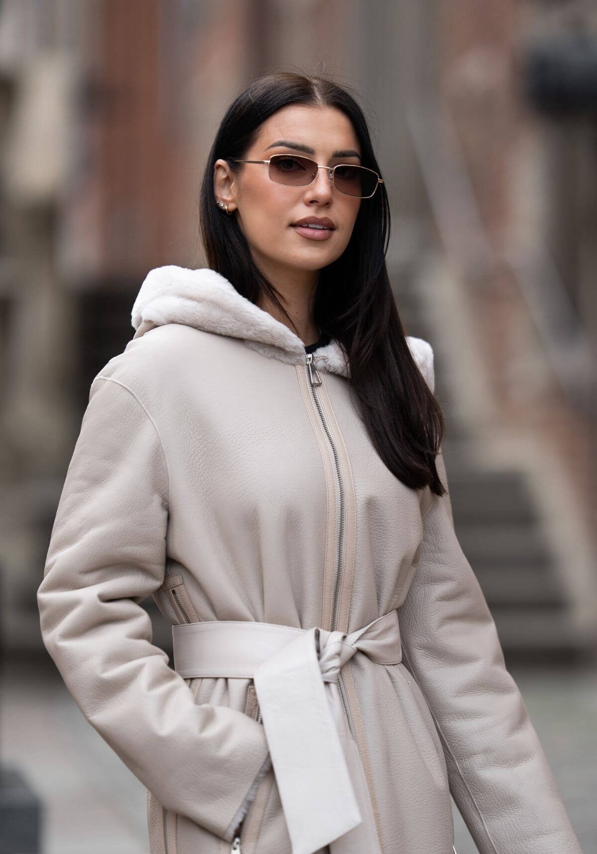 Hollert Wintermantel Lammfellmantel Isabelle Beige mit günstig online kaufen