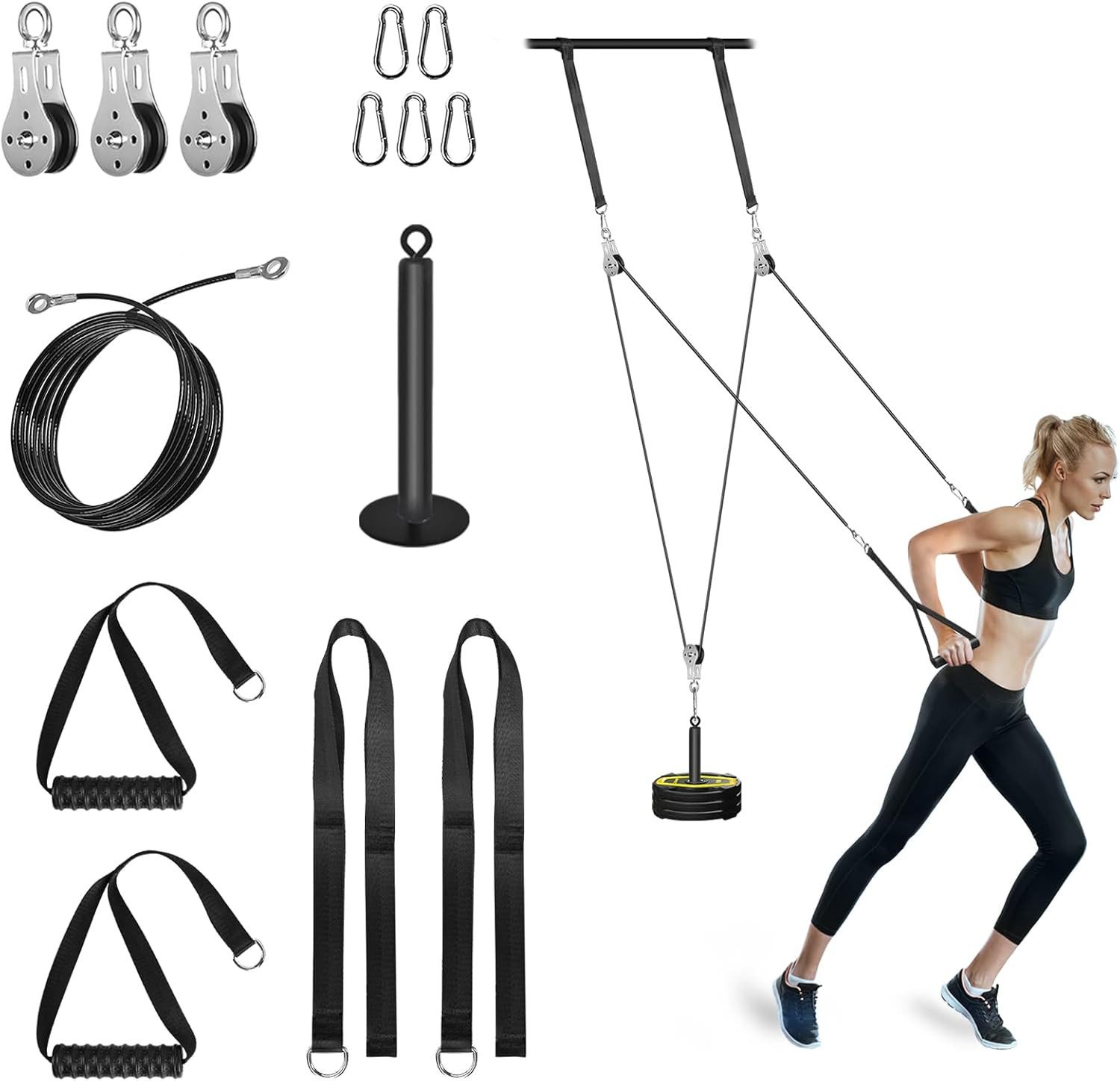 Kraftstation Kabelzug Fitness Kabel Latzug Fitness Bizeps Rücken Trainingsgerät