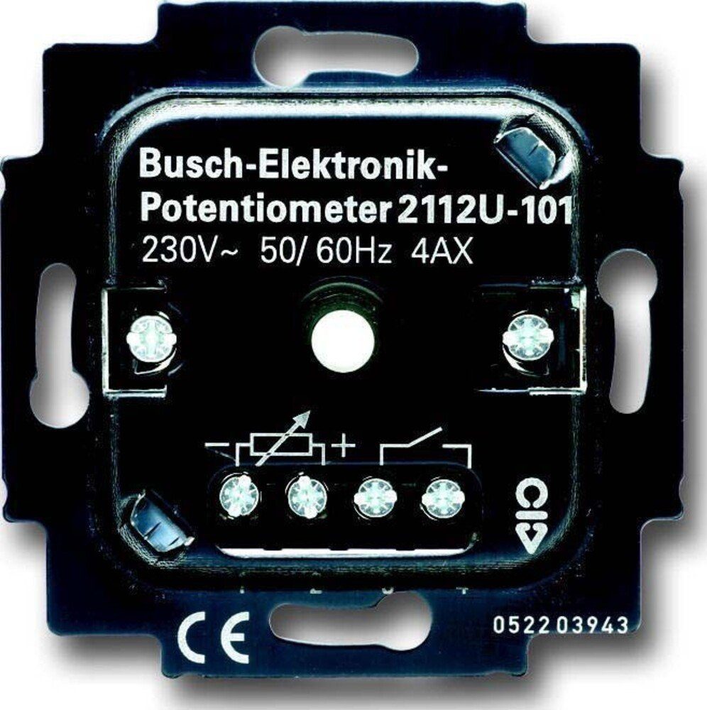 Abdeckrahmen Potentiometer-Einsatz Busch-Jaeger 2112 Busch-Jaeger U-101