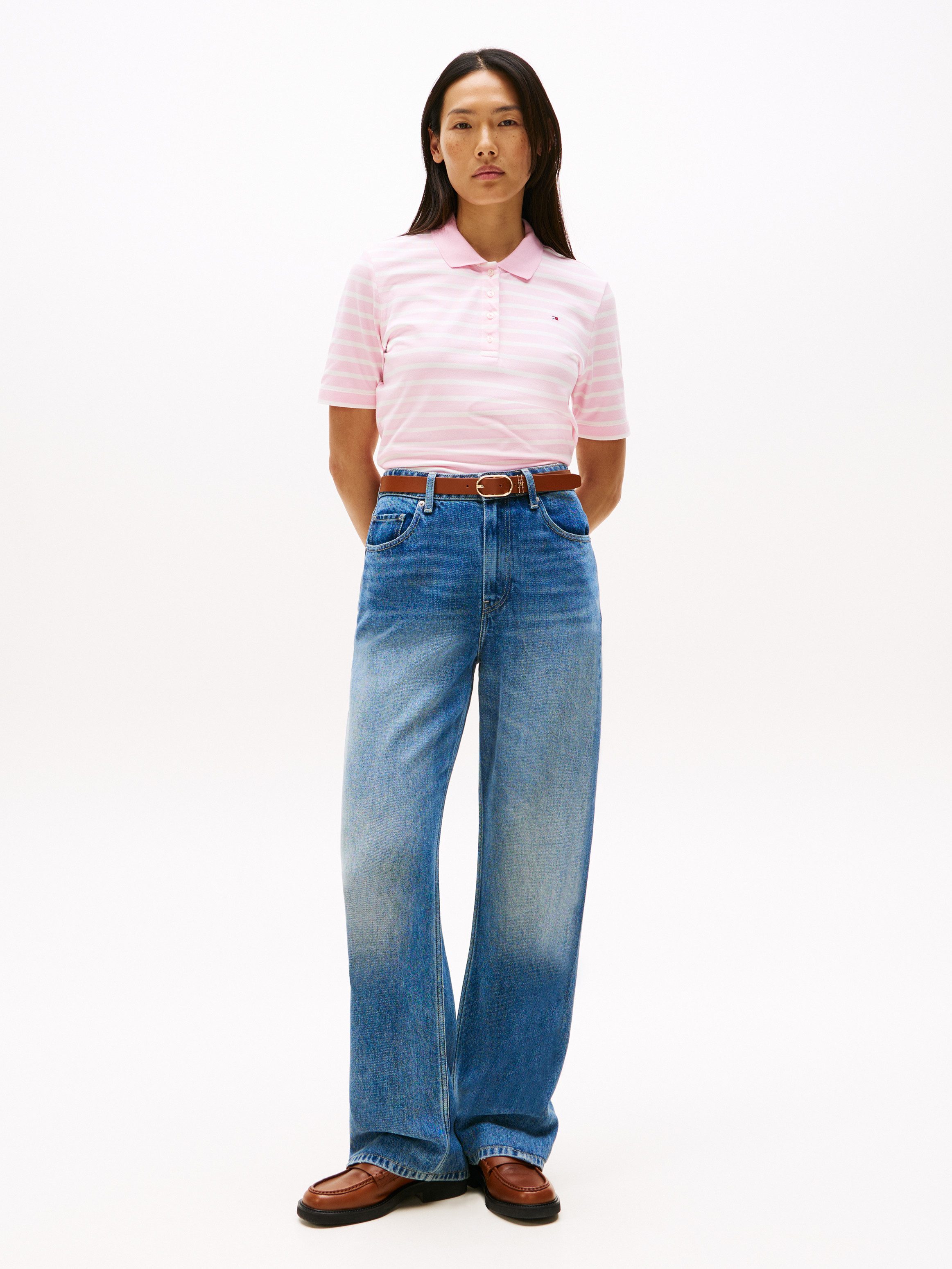 Tommy Hilfiger Poloshirt Regular Fit Pique Premium Polo Baumwollmischung, r günstig online kaufen