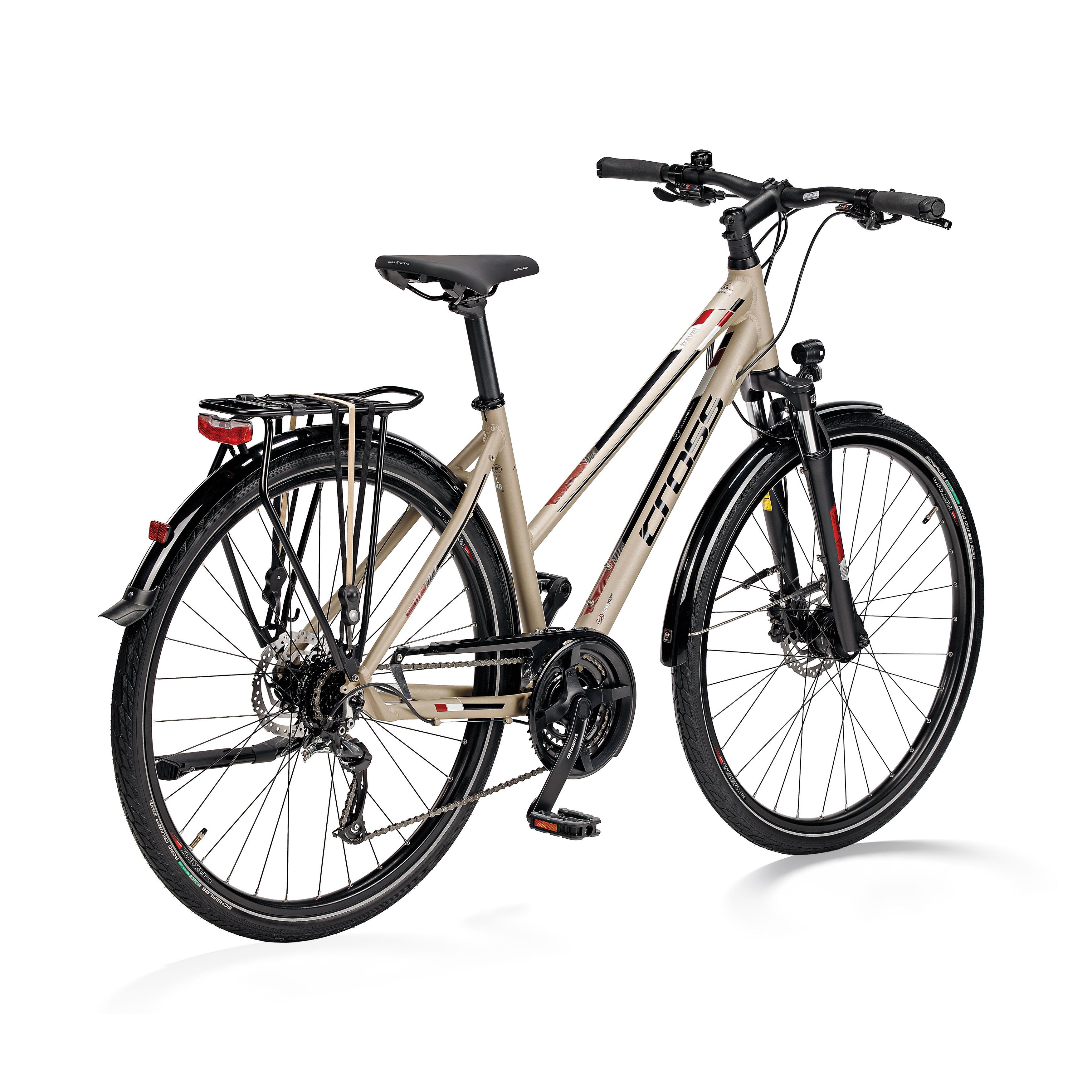 Airtracks Trekkingrad 28 Zoll Damen Trekking Fahrrad TRAVEL LADY Trekkingbike, 24 Gang Shimano Shimano Schaltwerk, Kettenschaltung, Beige - Rahmenhöhen 44cm 48 cm 52 cm » Modeljahr 2026