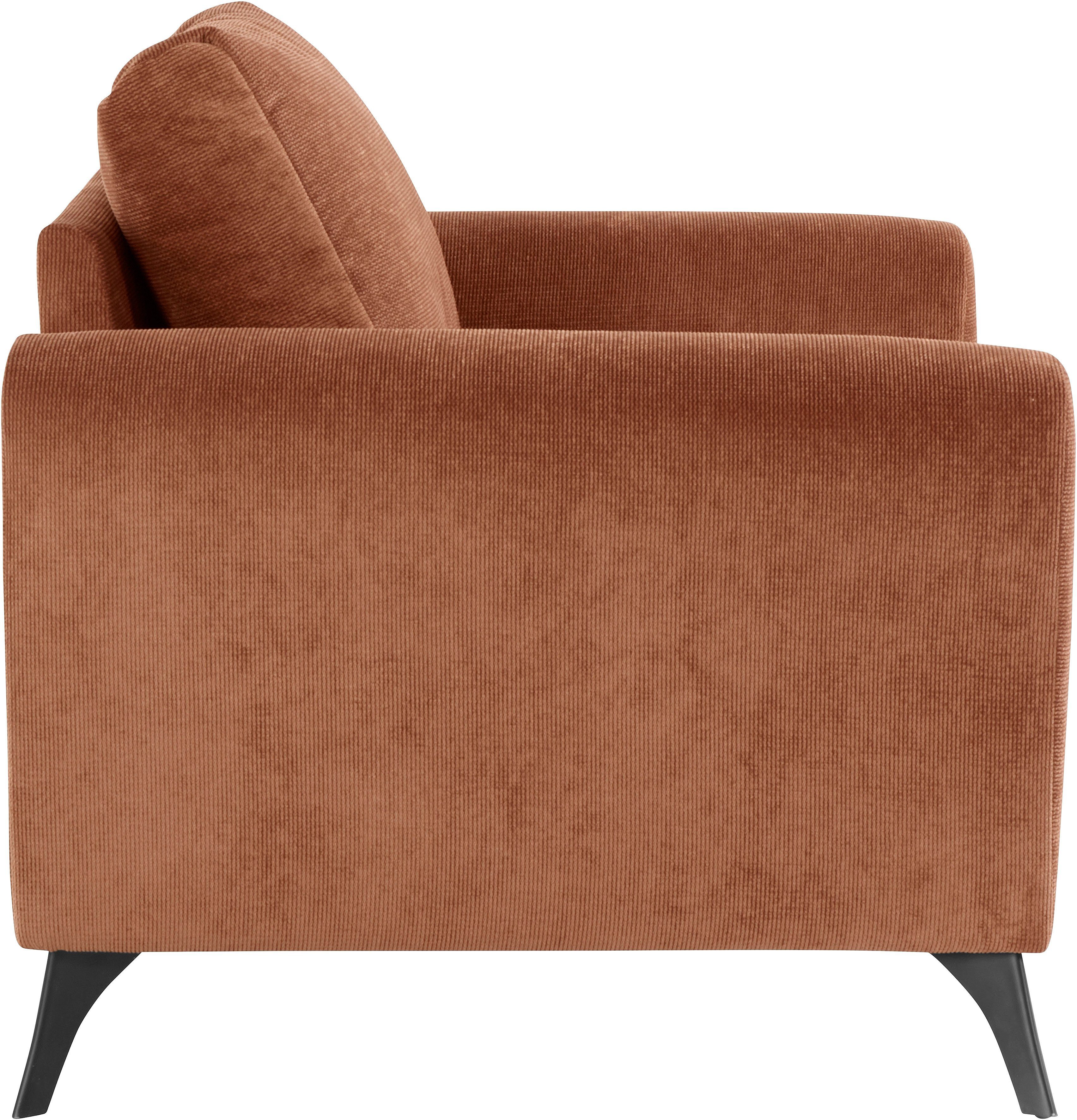 INOSIGN Sessel auch mit feine Lörby, clean-Bezug, lose Sitzbereich, Steppung Aqua im Kissen