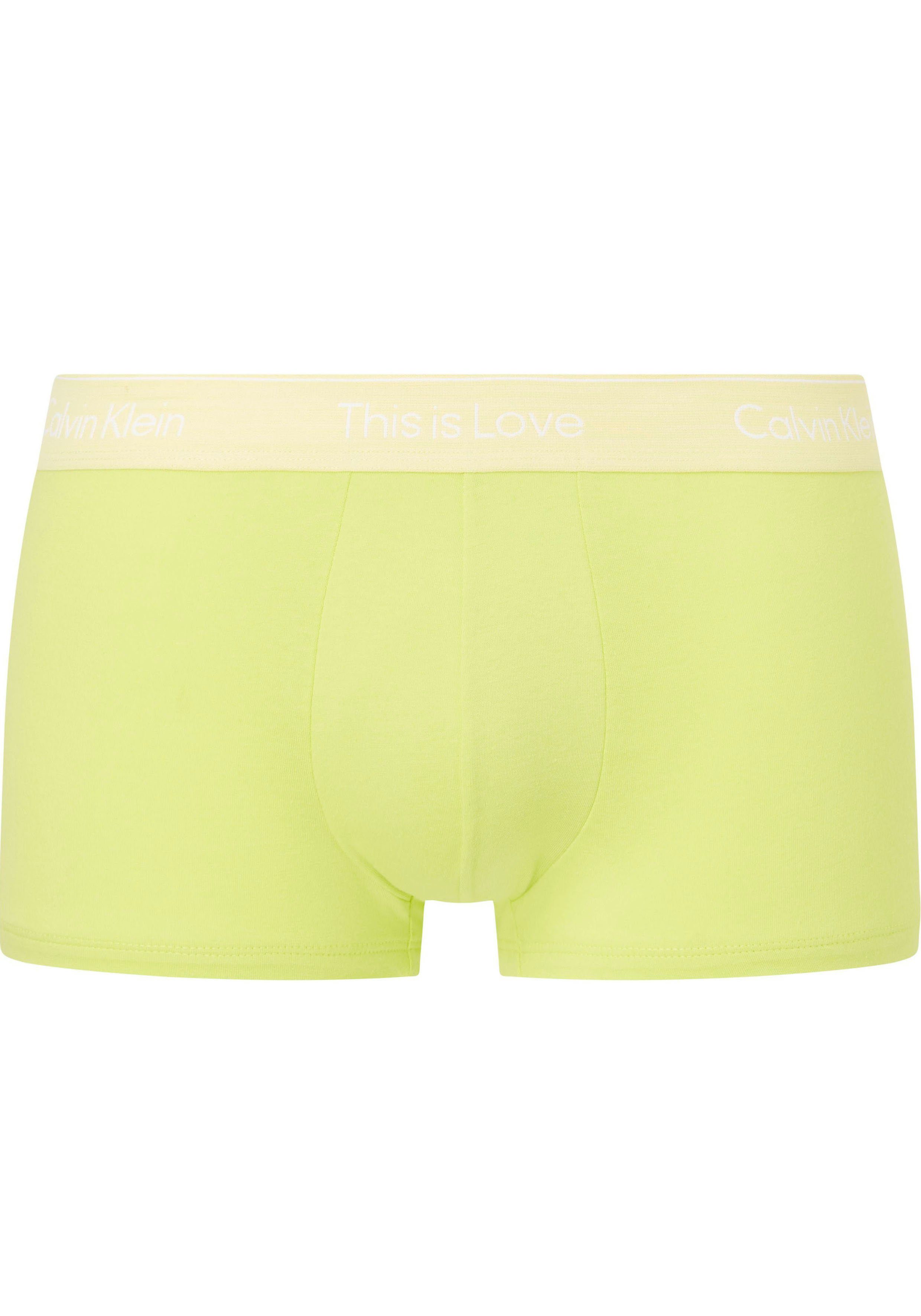 Logo-Elastikbund mit Klein Klein Calvin LEMON-LIME TRUNK Trunk Underwear Calvin