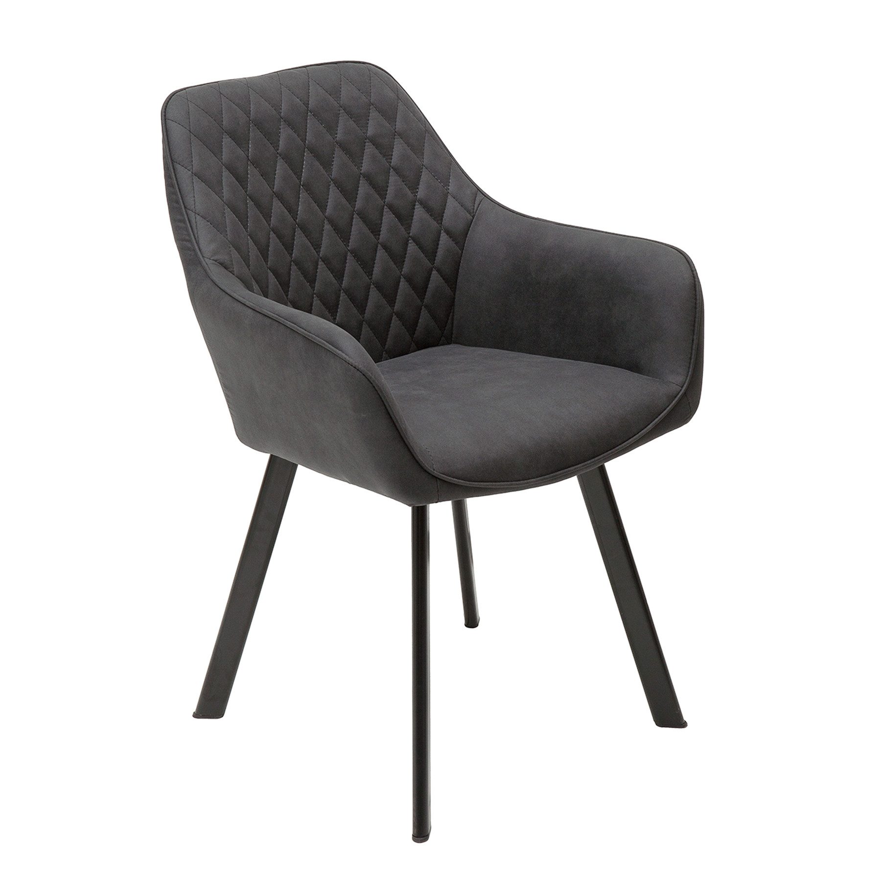 riess-ambiente Polsterstuhl PALERMO anthrazit / schwarz (Einzelartikel, 1 S günstig online kaufen