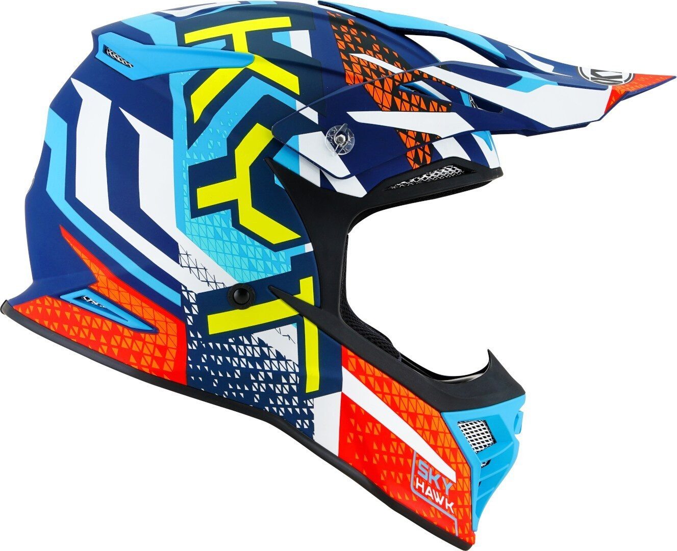 KYT Motocrosshelm Skyhawk Hyperflow Motocross Helm, ECE 22.06