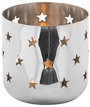 Fink Teelichthalter LUCY, Weihnachtsdeko (Set, 2 St), mit ausgestanzten  Sternen