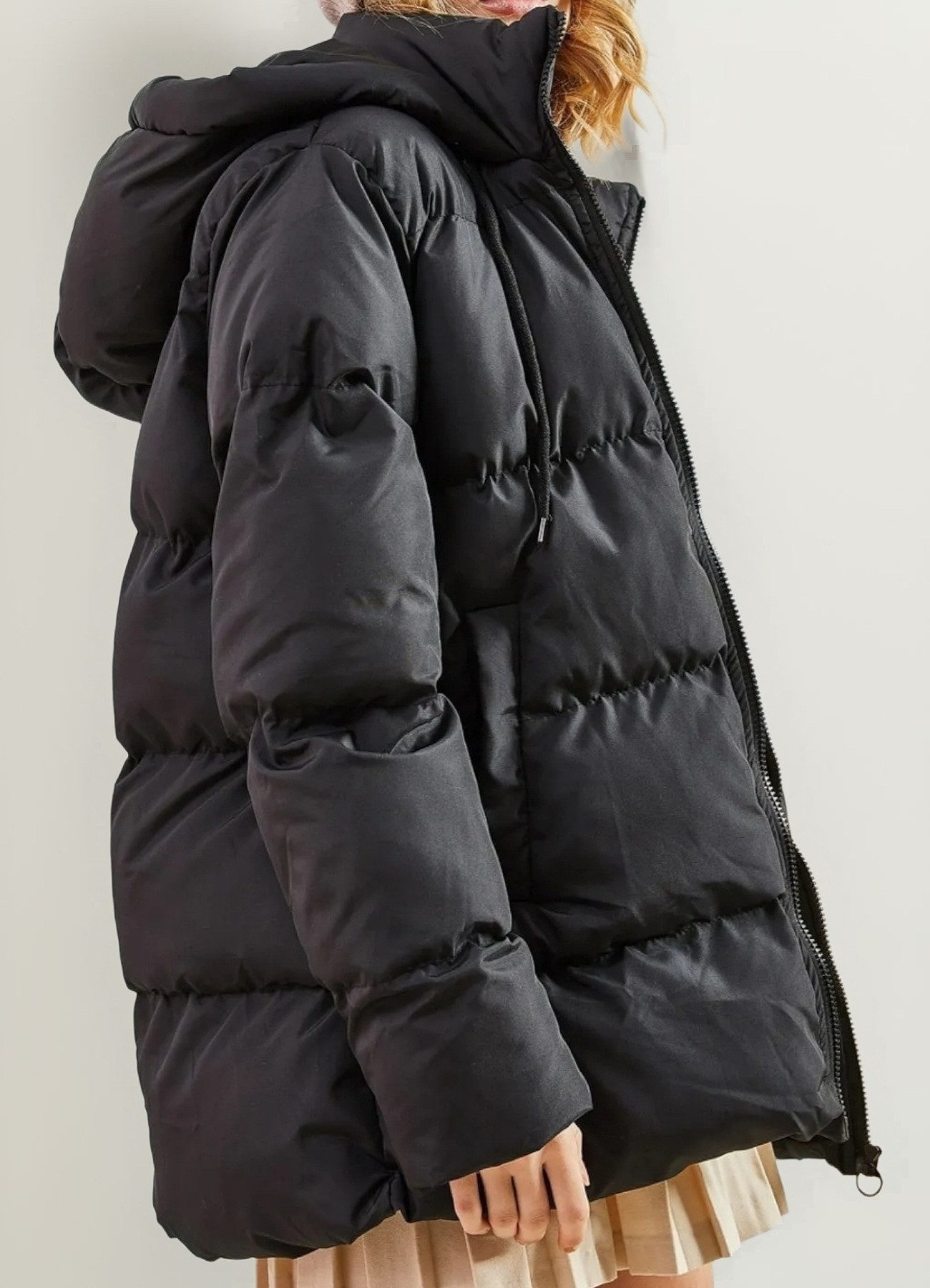 fashionshowcase Steppmantel Damen Jacke mit Kapuze Wasserabweisend leichtge günstig online kaufen