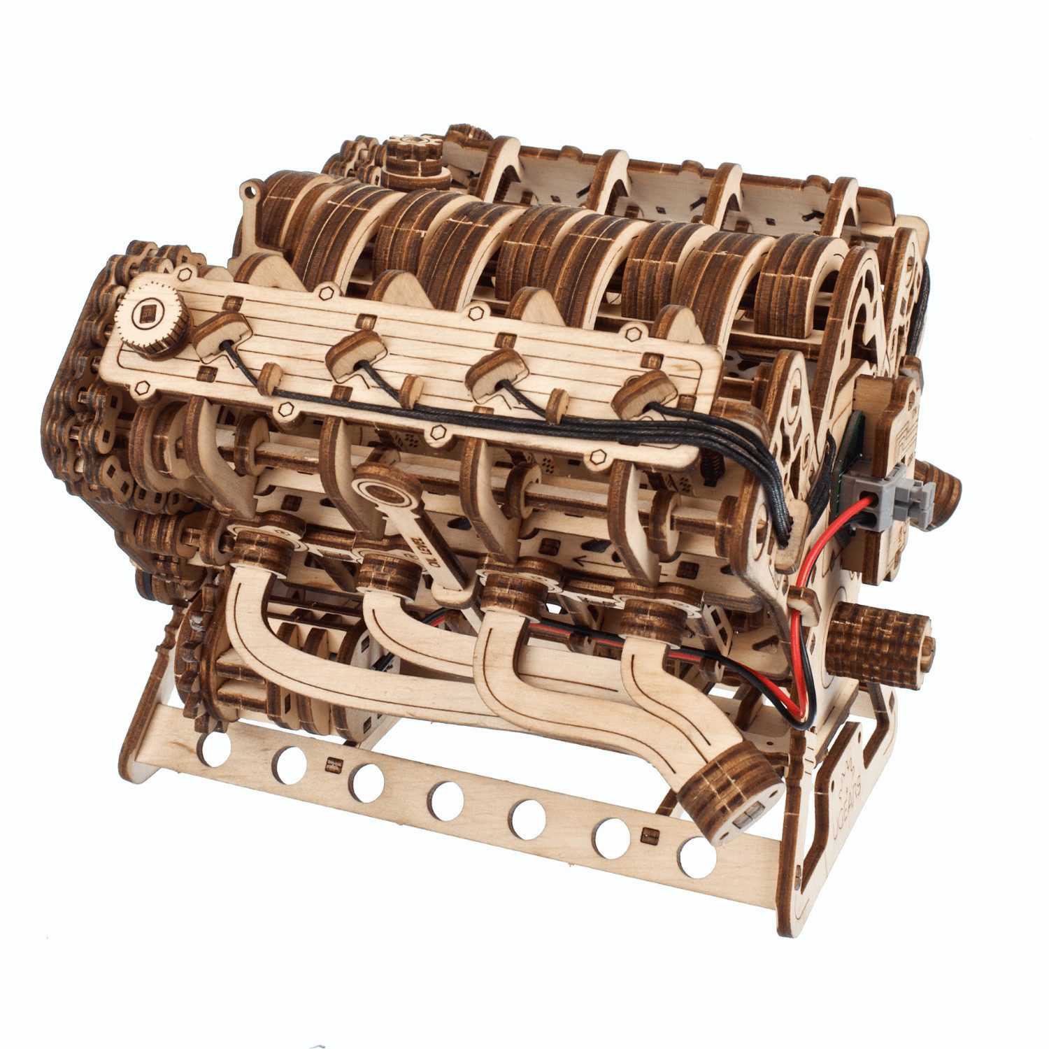 UGEARS Modellbausatz V8-Motor Maßstab 1:6 aus Holz, (776-tlg)