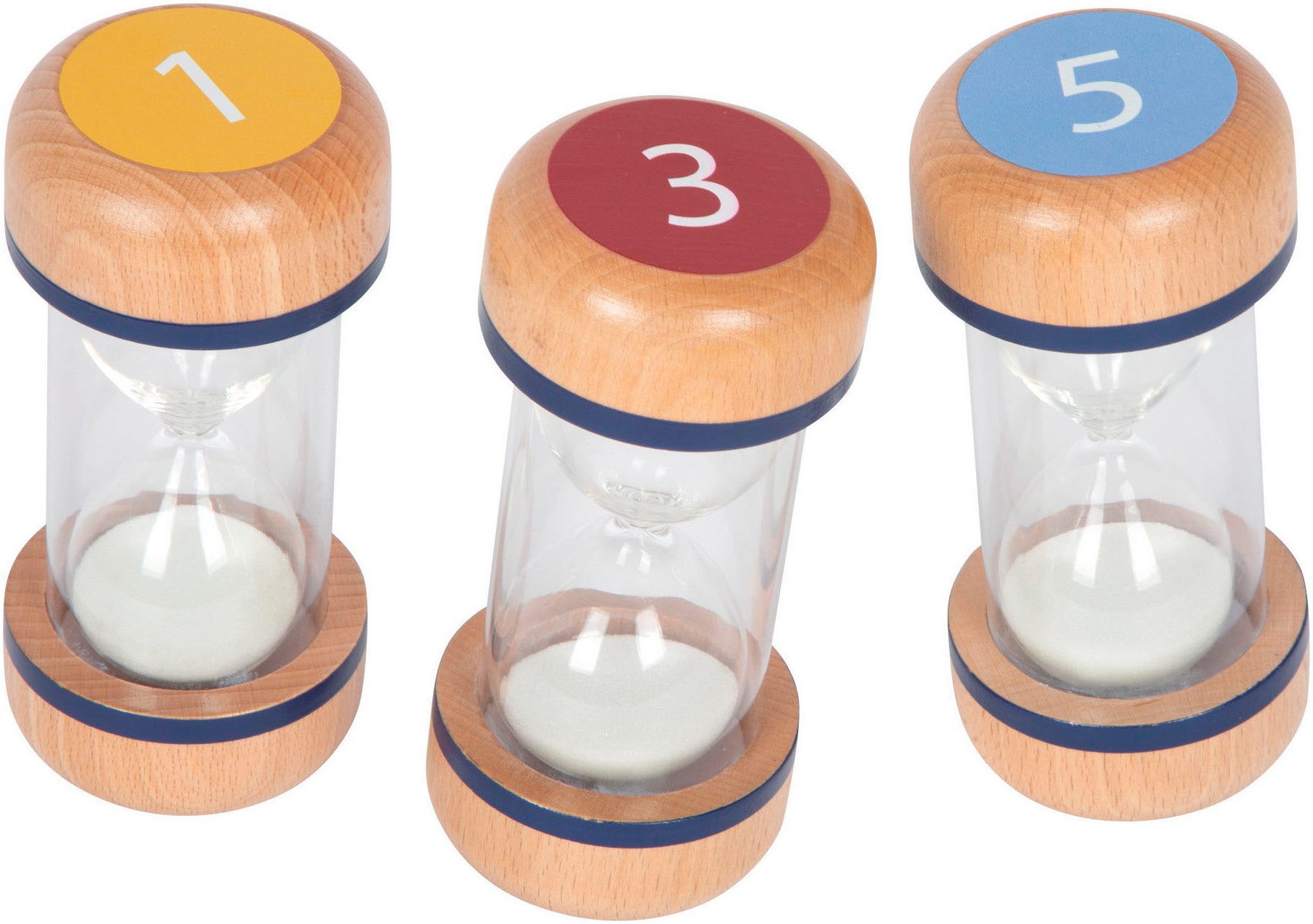 Small Foot Lernspielzeug Sanduhren-Set Educate (3-St)