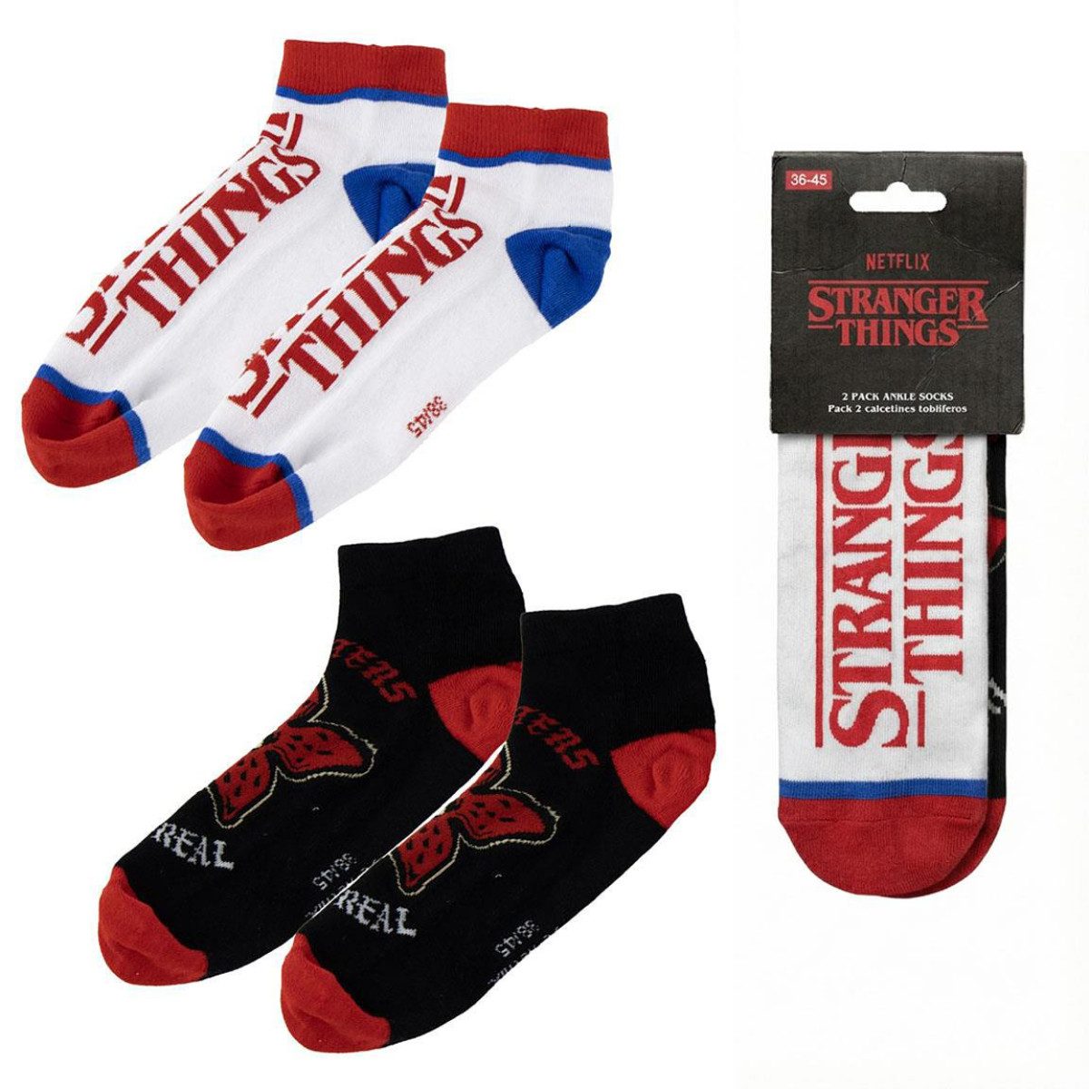 Stranger things Kurzsocken Unisex Kurzsocken Set 38 bis 45 (Onesize) günstig online kaufen