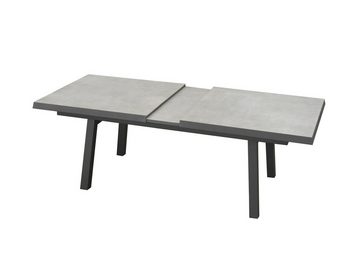 bellavista - Home&Garden® Gartentisch Aluminium Gartentisch Ontario, Tischplatte in Betonoptik (Set, 1-St), ausziebar von 200 auf 260 cm