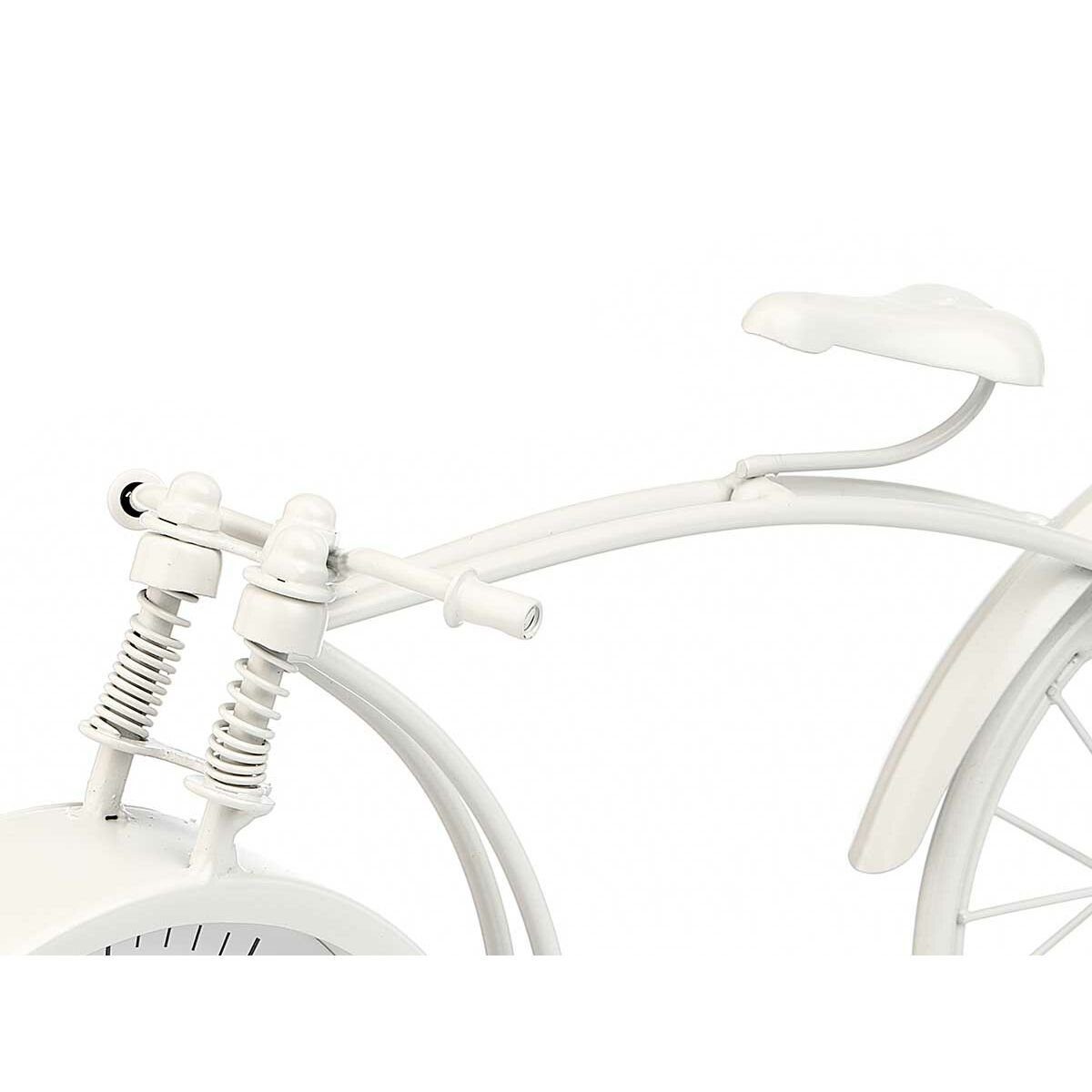 Gift Decor Uhr Tischuhr Fahrrad 4 38 4 x 20 Weiß Metall cm Stück x