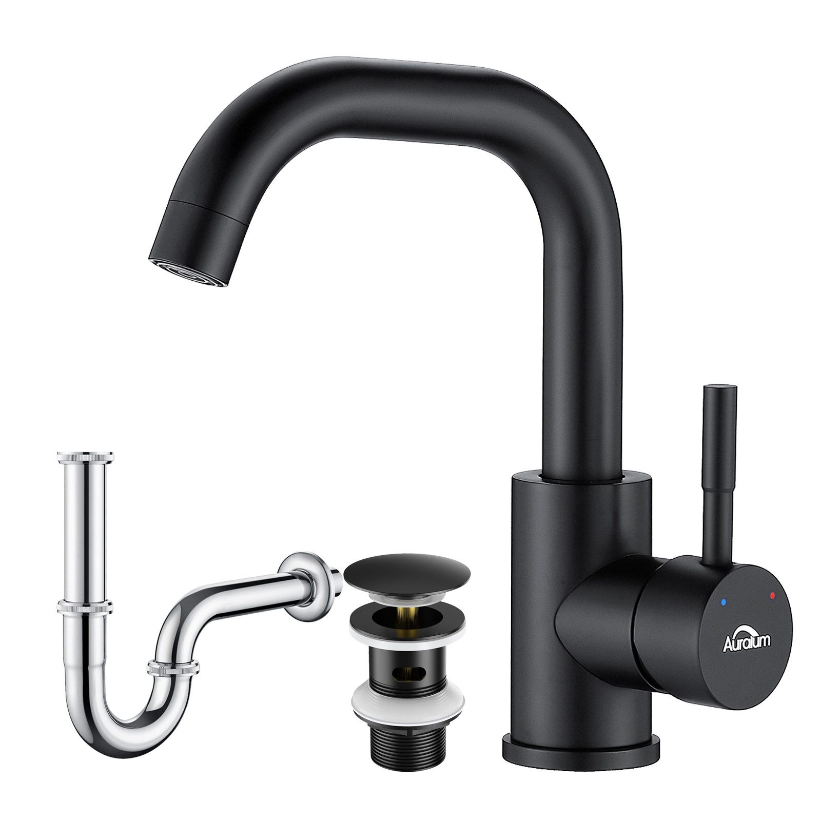 Auralum Max Waschtischarmatur 360° Drehbar Wasserhahn günstig online kaufen